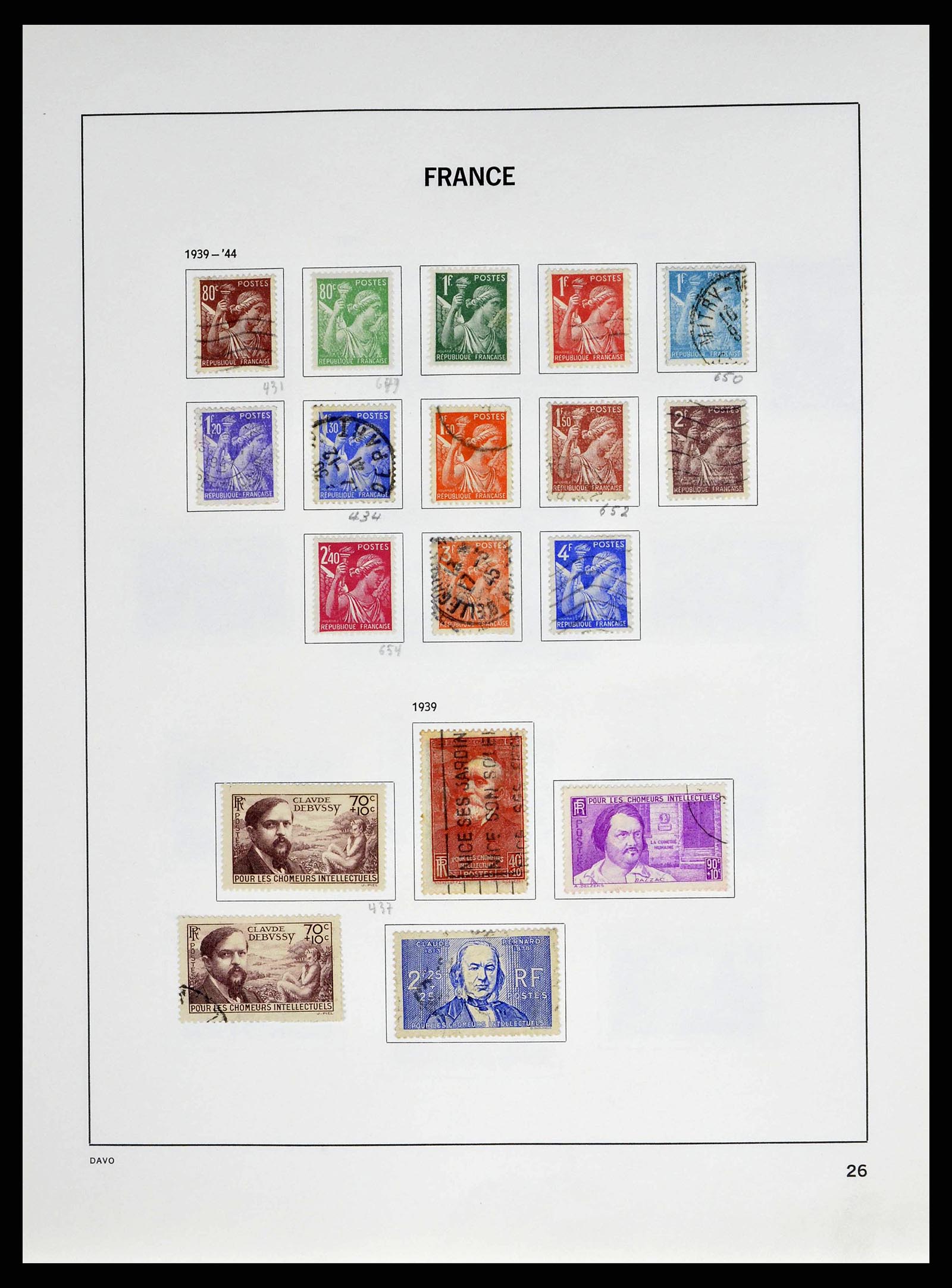 38645 0029 - Postzegelverzameling 38645 Frankrijk 1849-1983.