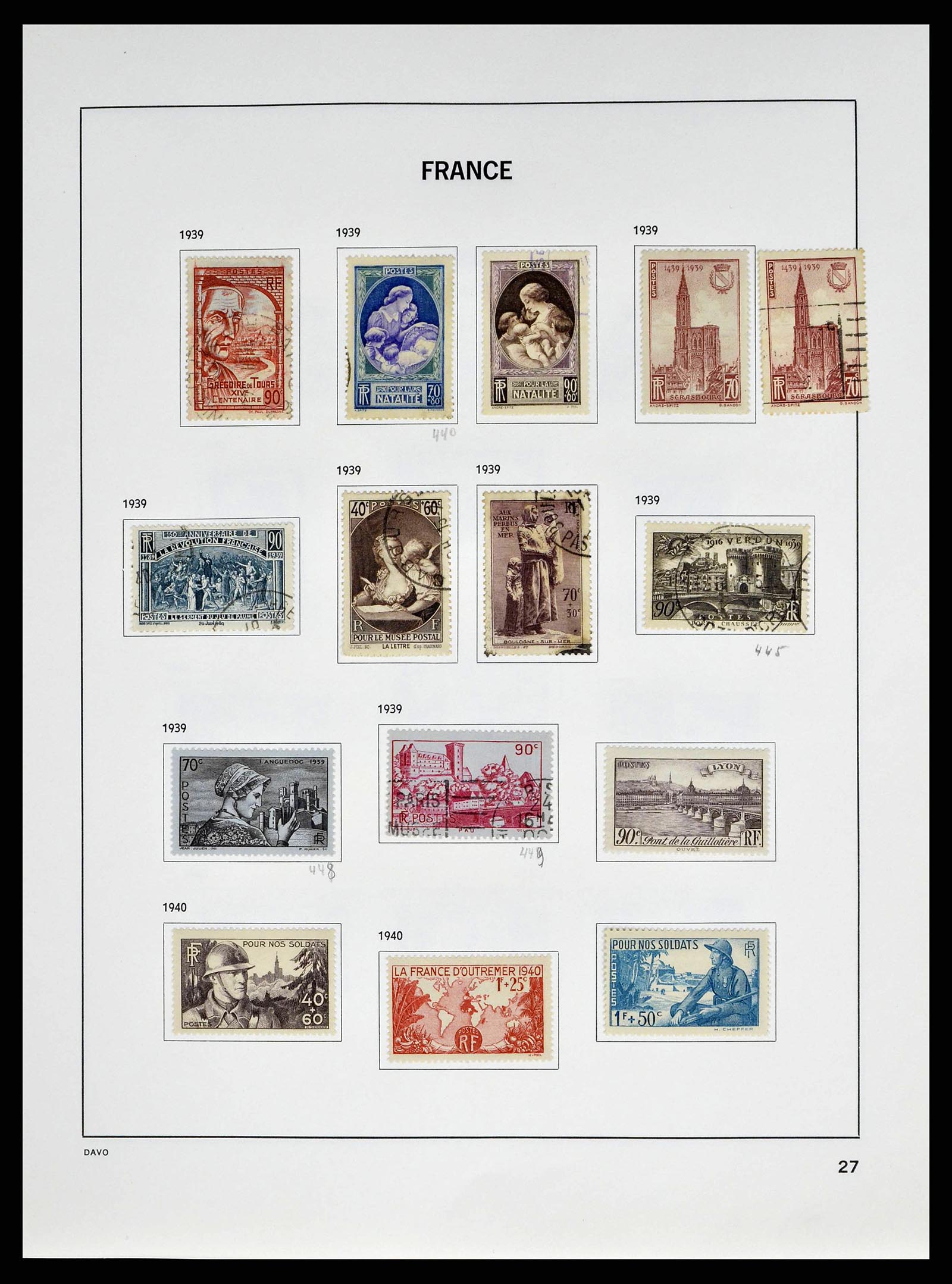 38645 0030 - Stamp collection 38645 France 1849-1983.