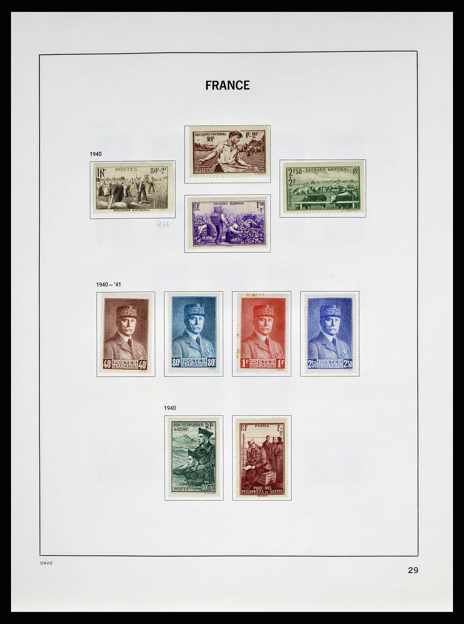 38645 0032 - Postzegelverzameling 38645 Frankrijk 1849-1983.