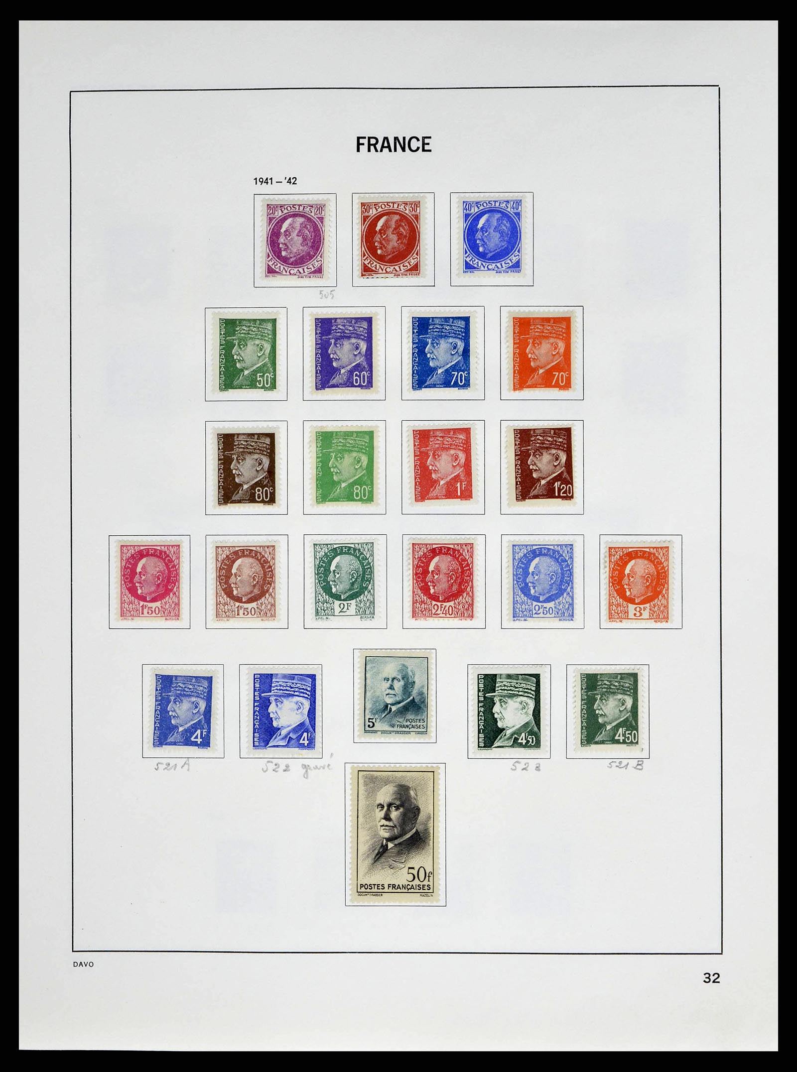 38645 0035 - Postzegelverzameling 38645 Frankrijk 1849-1983.