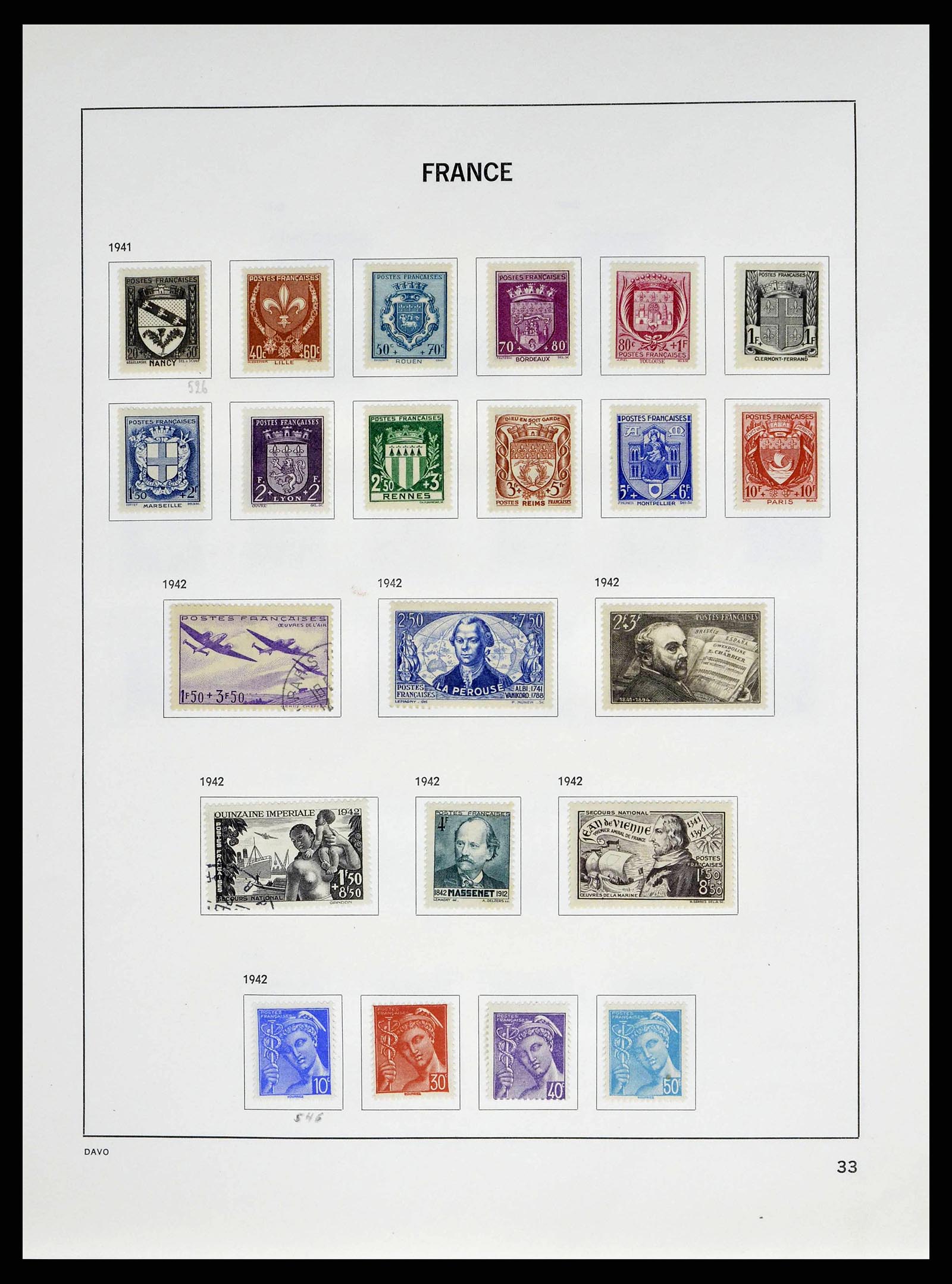 38645 0036 - Postzegelverzameling 38645 Frankrijk 1849-1983.
