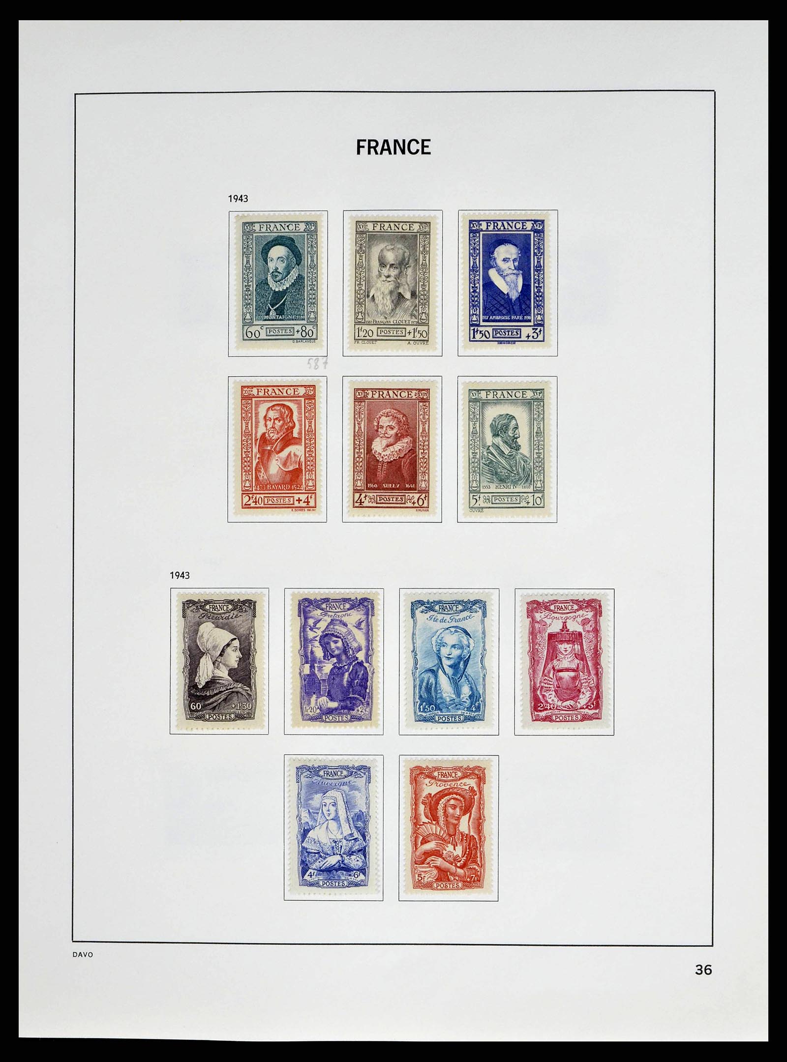 38645 0039 - Postzegelverzameling 38645 Frankrijk 1849-1983.