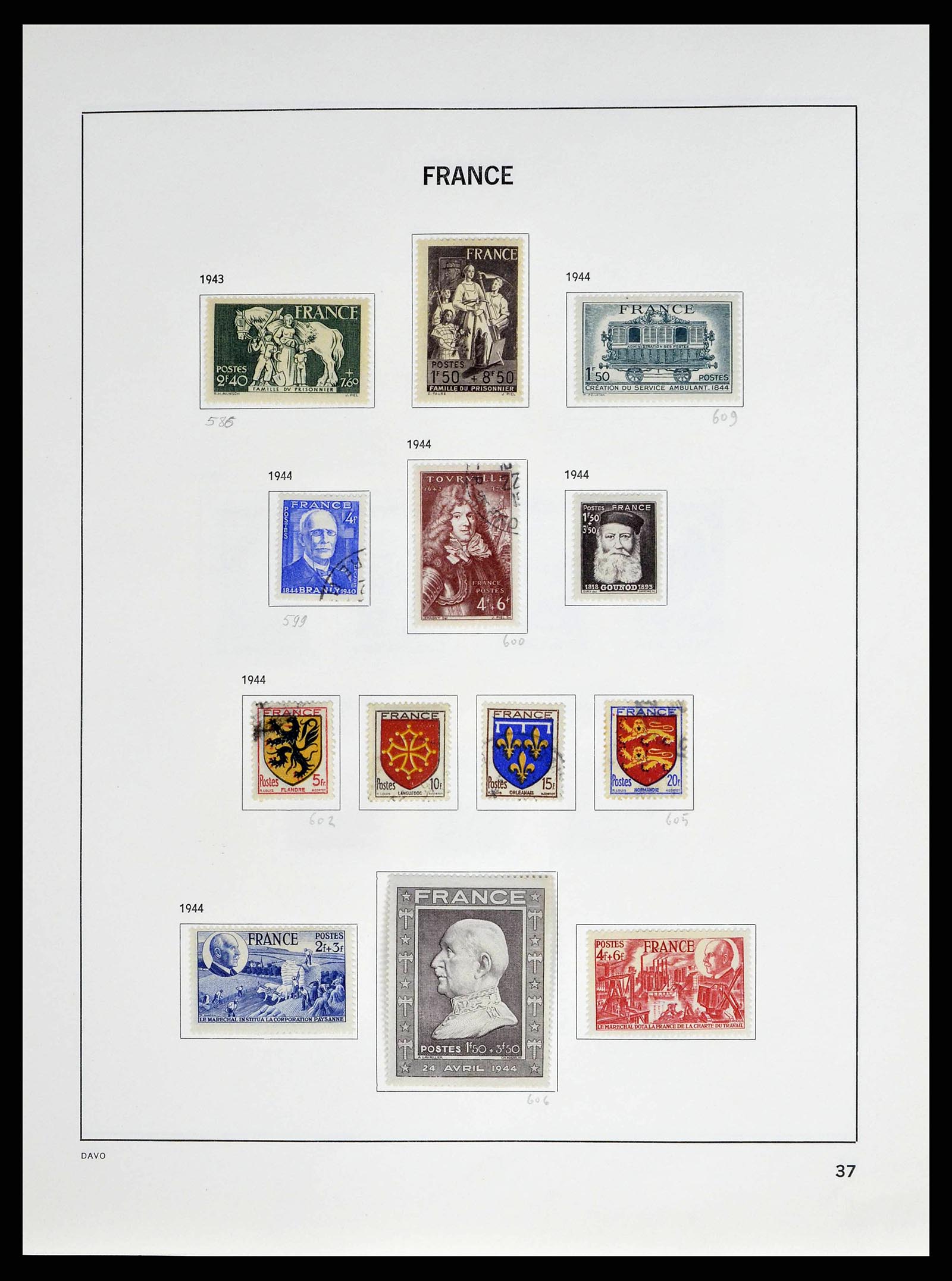 38645 0040 - Postzegelverzameling 38645 Frankrijk 1849-1983.