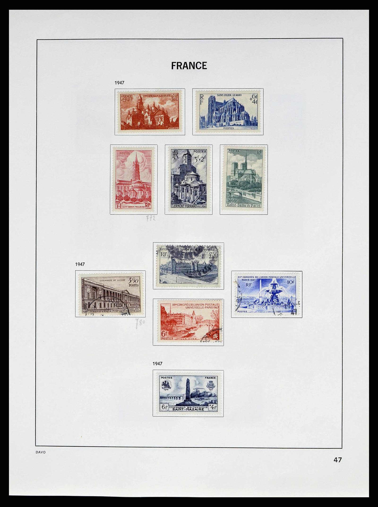 38645 0050 - Postzegelverzameling 38645 Frankrijk 1849-1983.