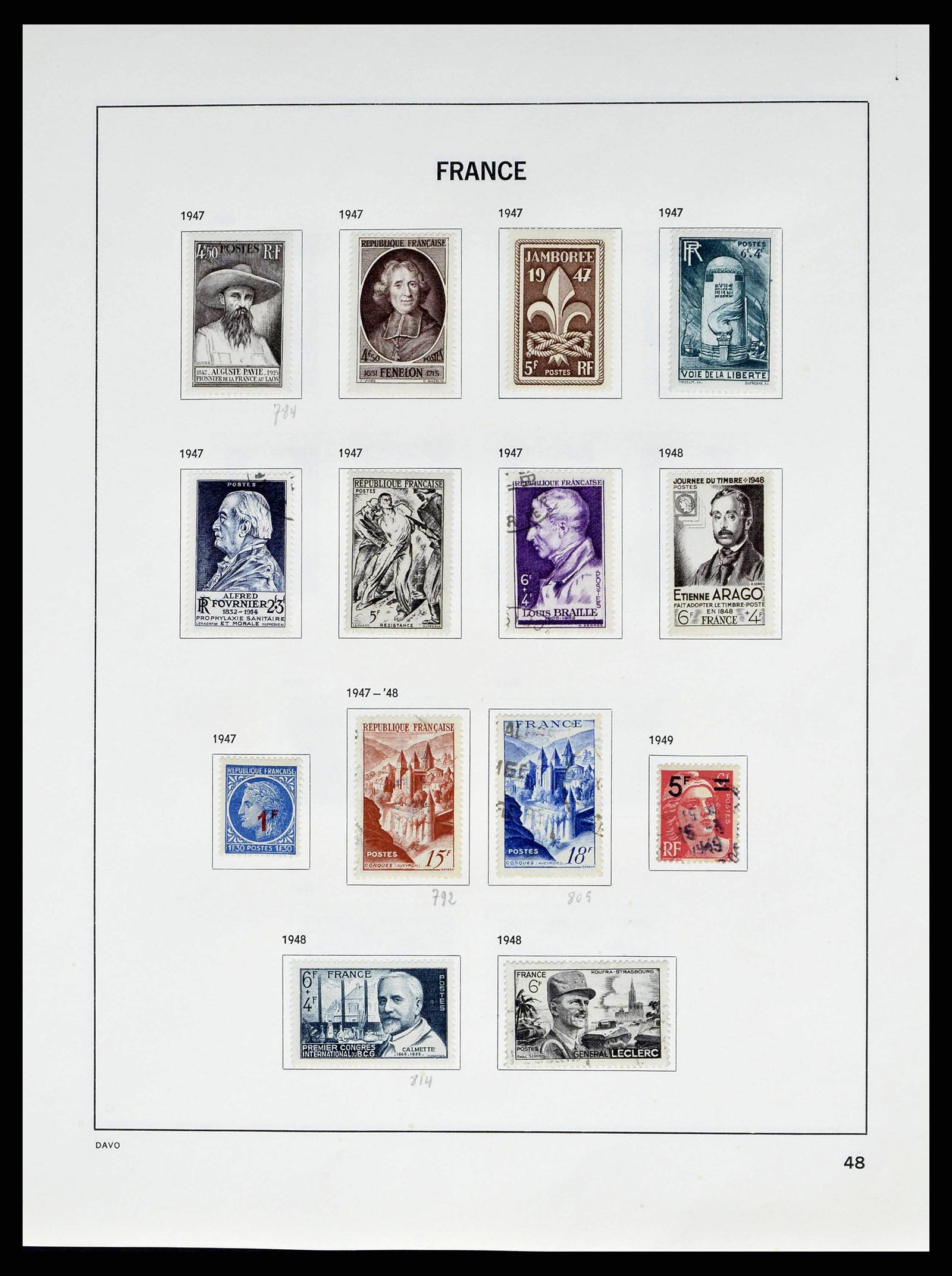 38645 0051 - Postzegelverzameling 38645 Frankrijk 1849-1983.