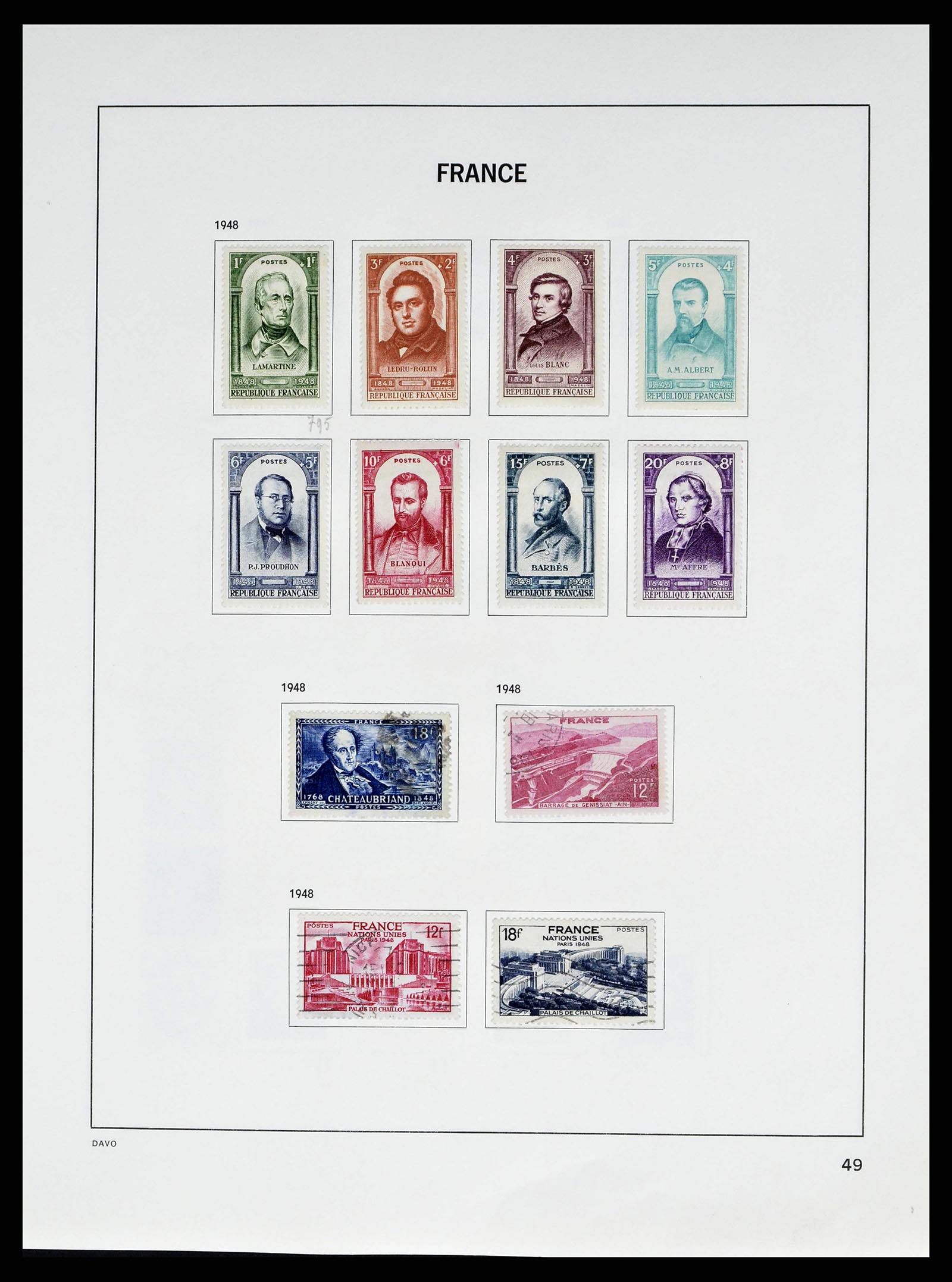 38645 0052 - Postzegelverzameling 38645 Frankrijk 1849-1983.