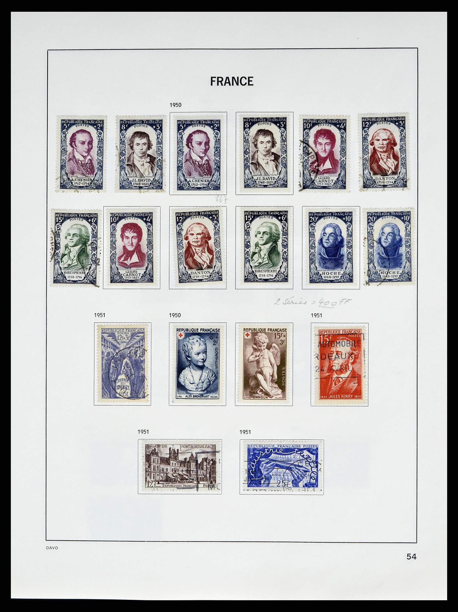 38645 0057 - Postzegelverzameling 38645 Frankrijk 1849-1983.