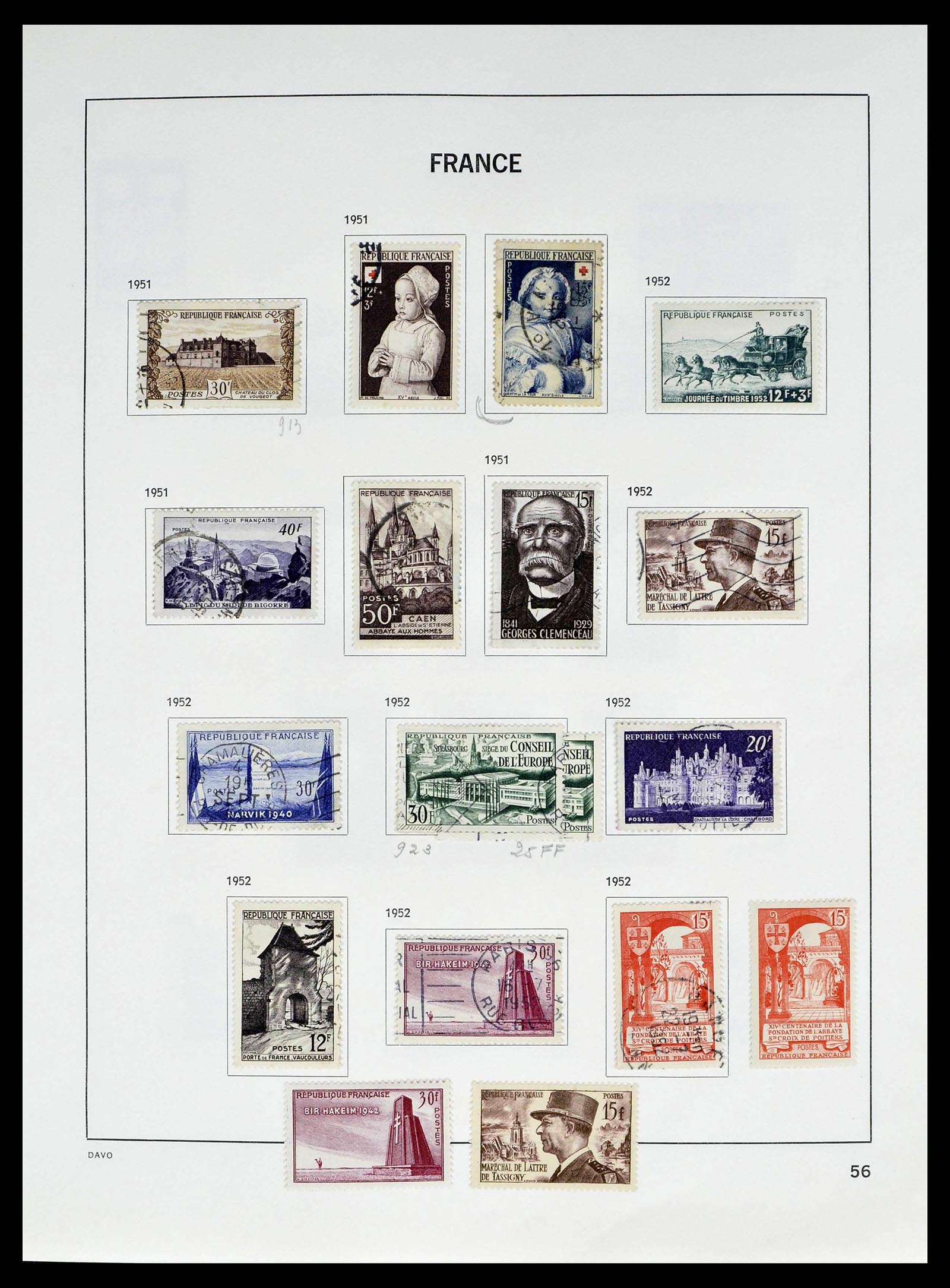 38645 0060 - Postzegelverzameling 38645 Frankrijk 1849-1983.