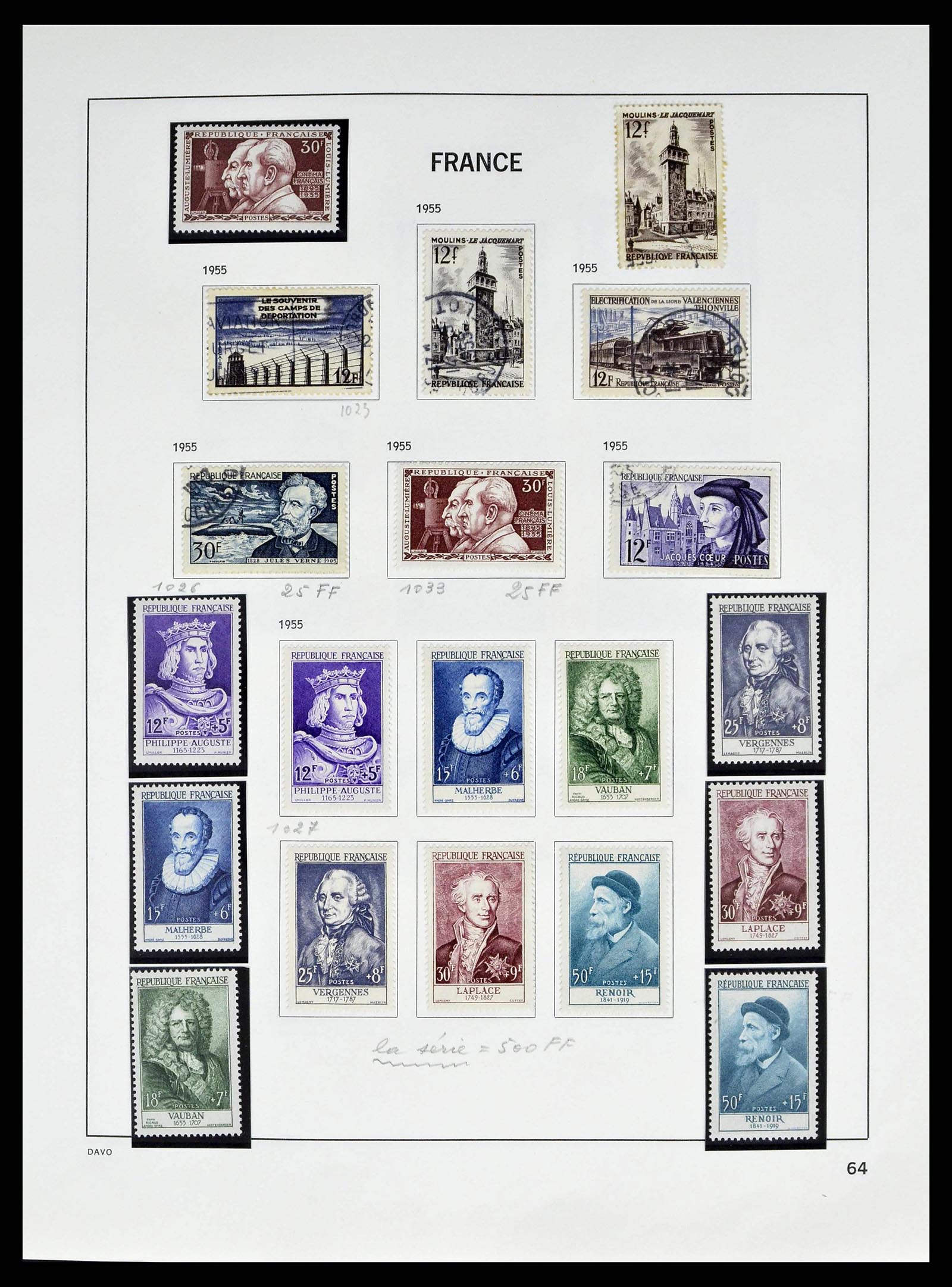 38645 0068 - Stamp collection 38645 France 1849-1983.