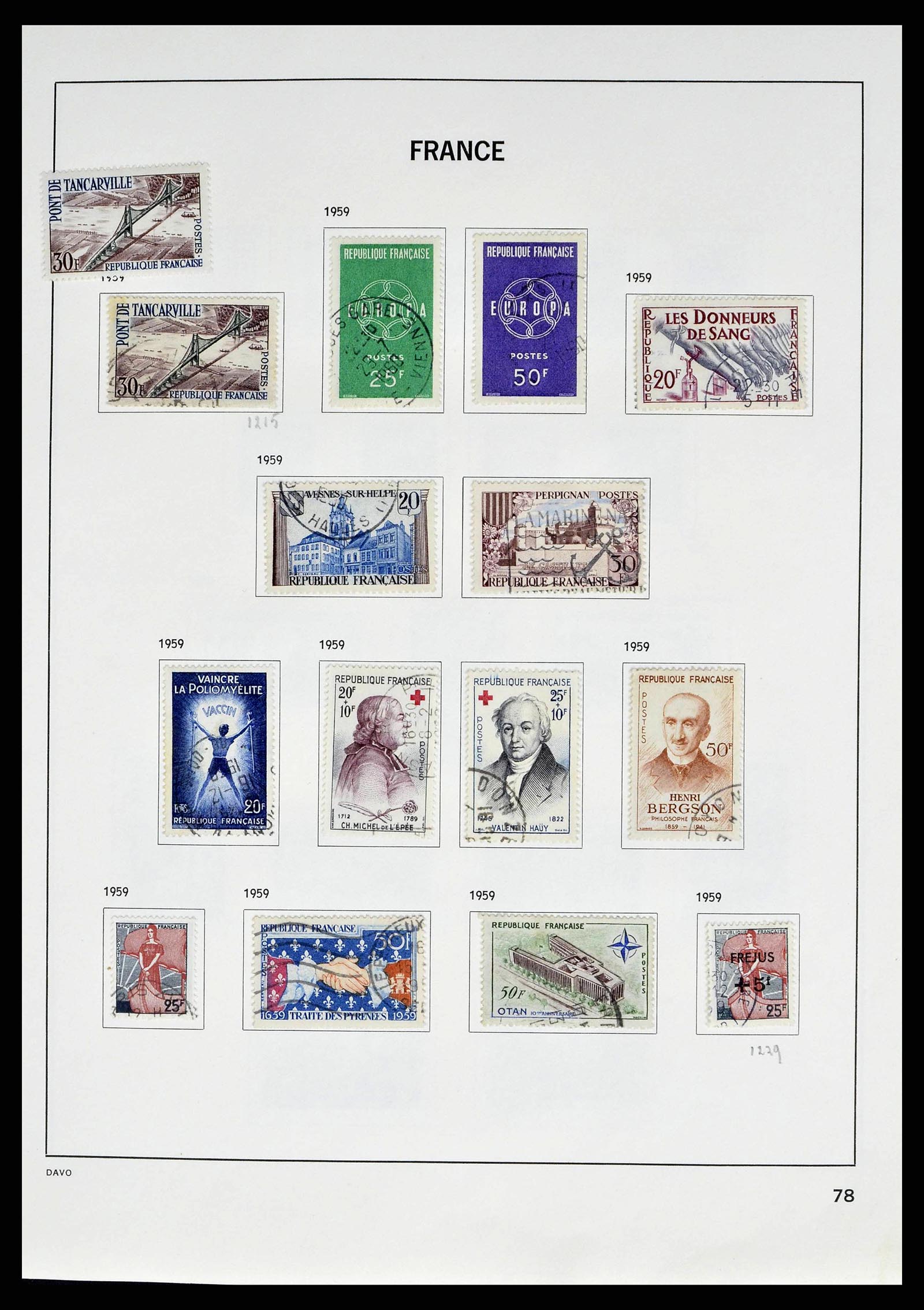 38645 0082 - Stamp collection 38645 France 1849-1983.