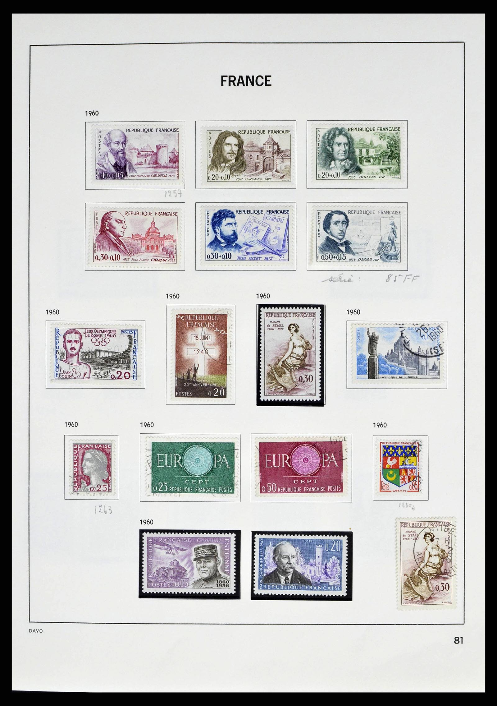 38645 0085 - Stamp collection 38645 France 1849-1983.