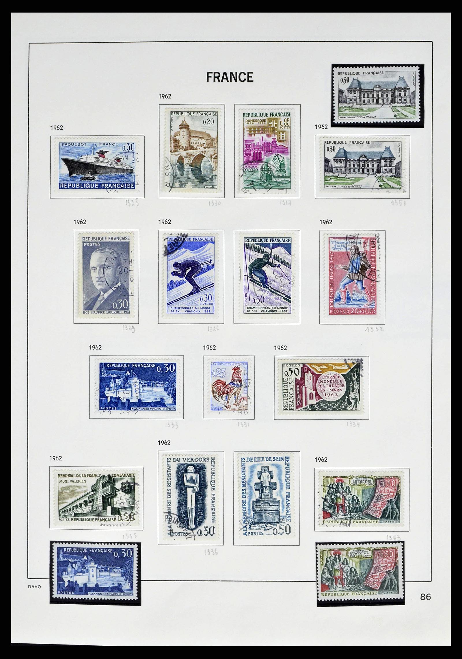 38645 0090 - Stamp collection 38645 France 1849-1983.