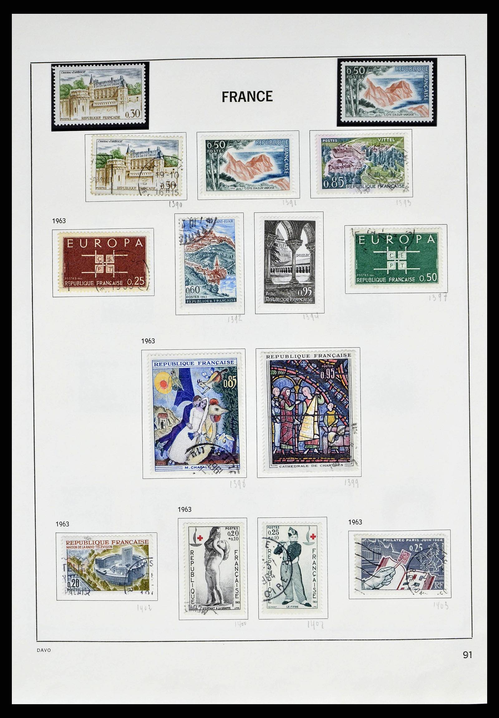 38645 0095 - Stamp collection 38645 France 1849-1983.
