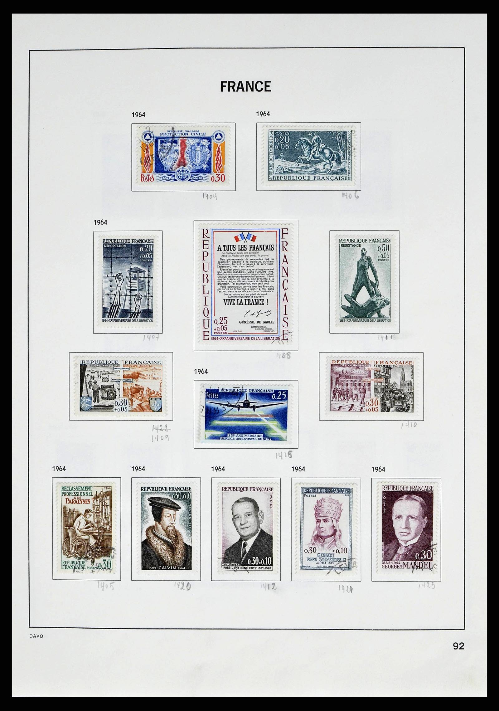 38645 0096 - Stamp collection 38645 France 1849-1983.
