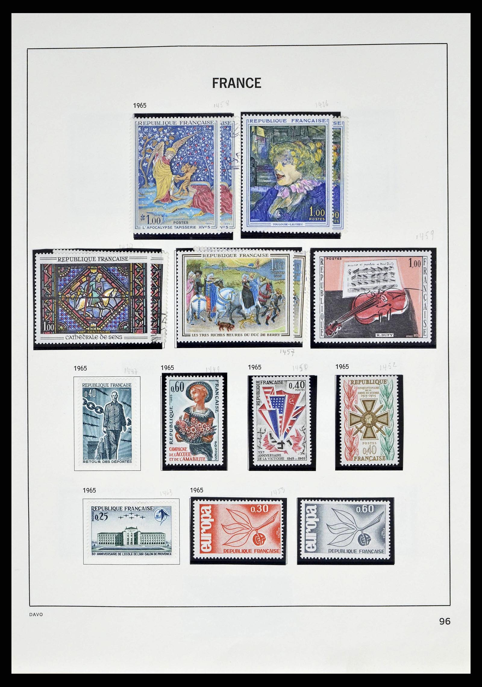 38645 0100 - Stamp collection 38645 France 1849-1983.