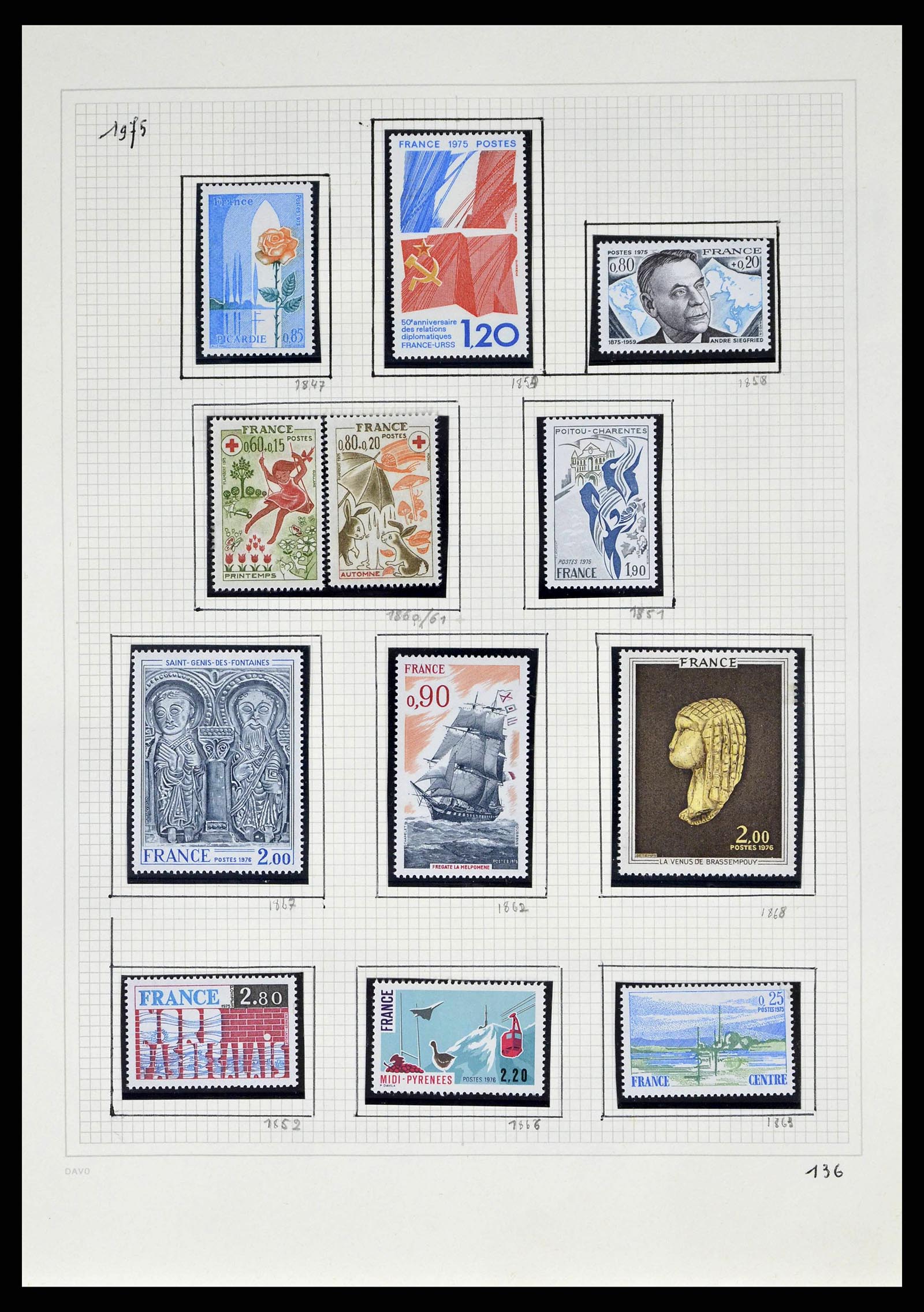 38645 0142 - Stamp collection 38645 France 1849-1983.