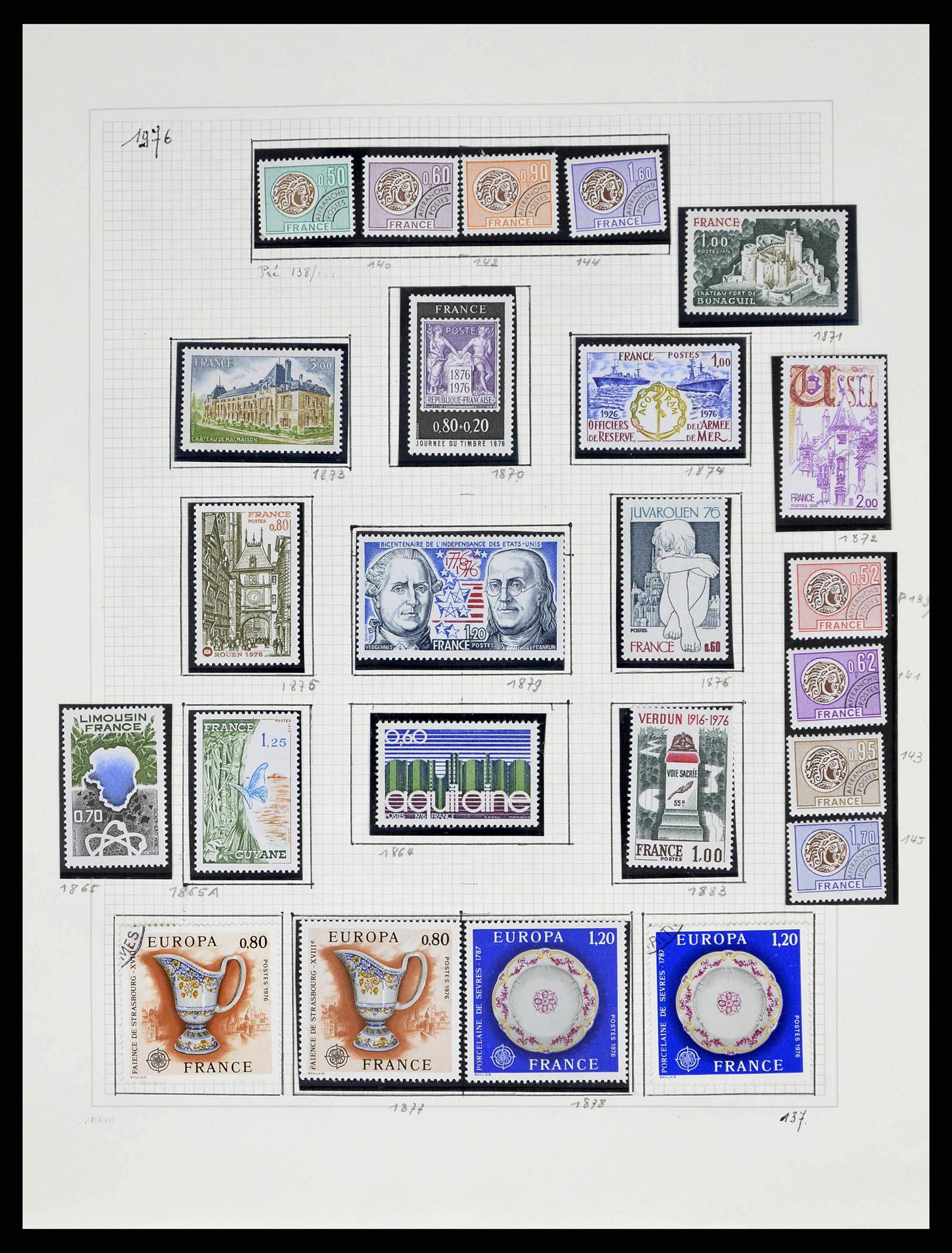 38645 0143 - Stamp collection 38645 France 1849-1983.