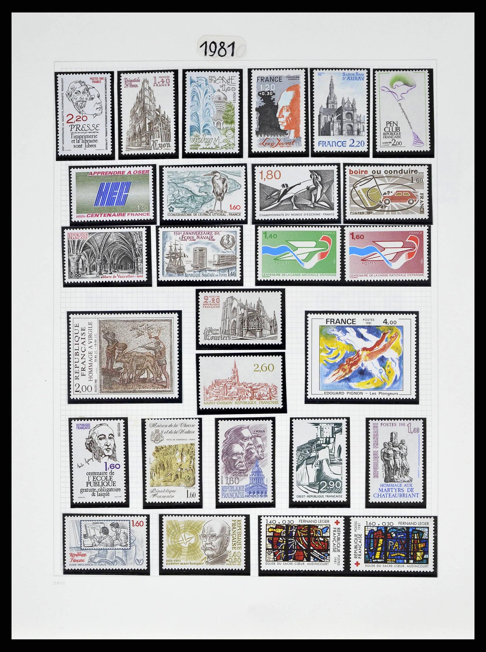 38645 0158 - Stamp collection 38645 France 1849-1983.