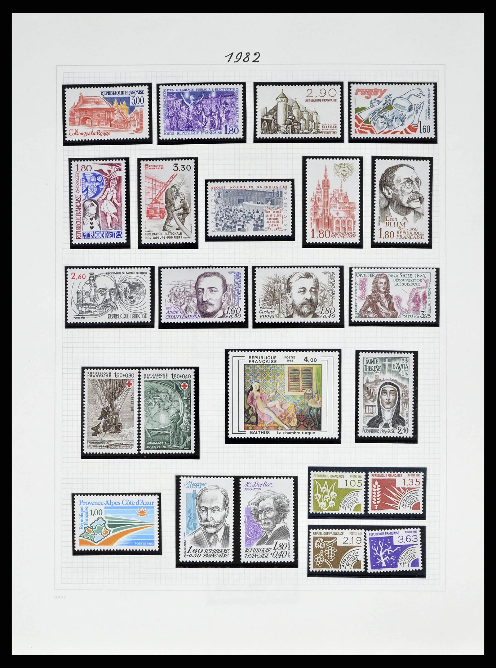 38645 0162 - Stamp collection 38645 France 1849-1983.