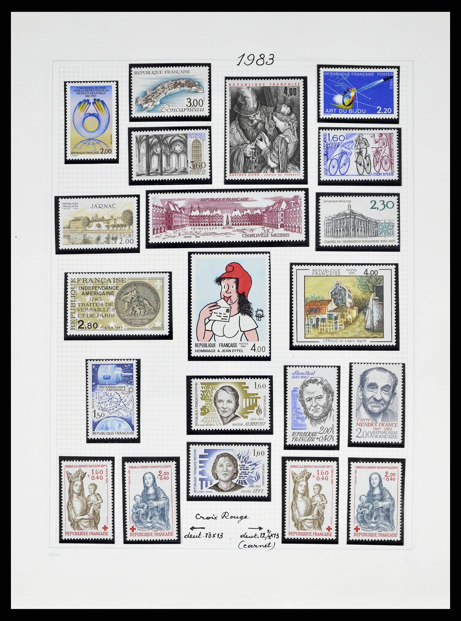 38645 0164 - Stamp collection 38645 France 1849-1983.