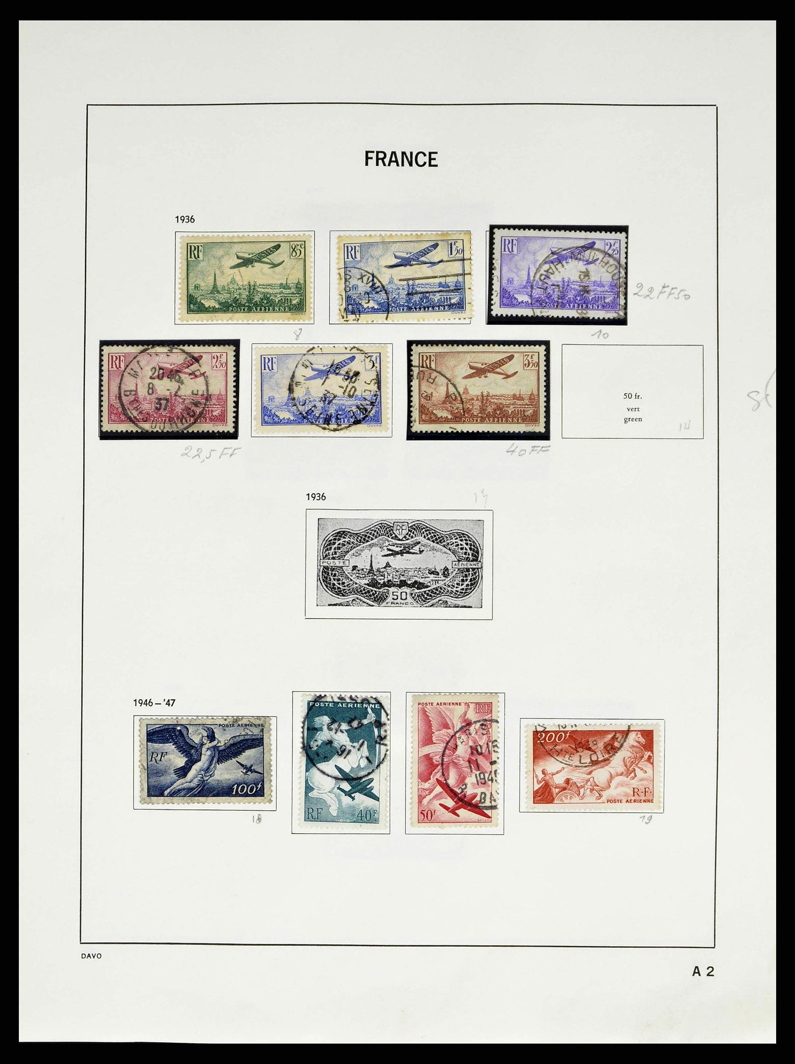 38645 0166 - Stamp collection 38645 France 1849-1983.