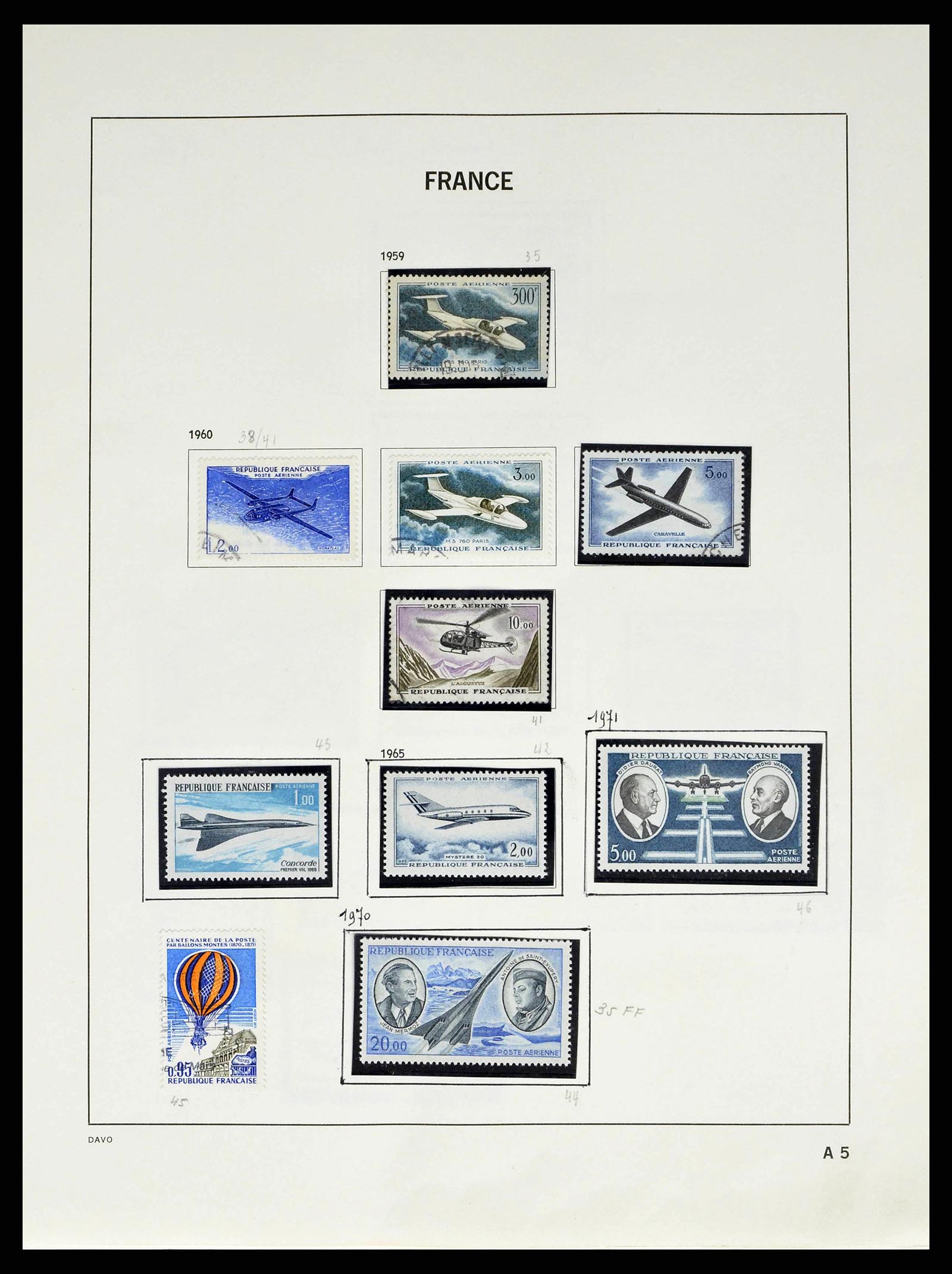 38645 0169 - Stamp collection 38645 France 1849-1983.