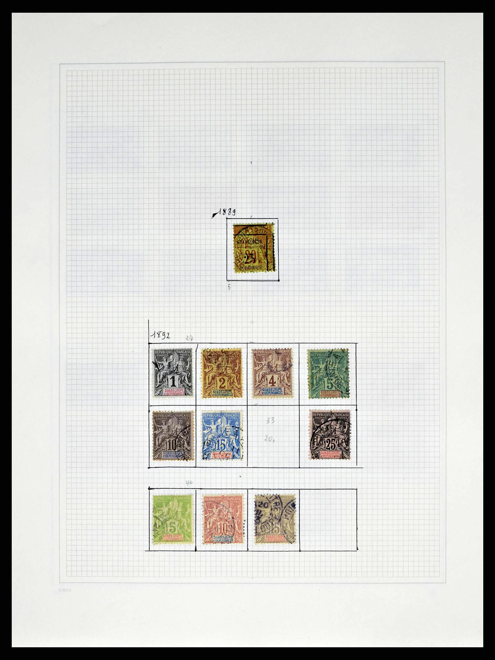 38645 0181 - Postzegelverzameling 38645 Frankrijk 1849-1983.