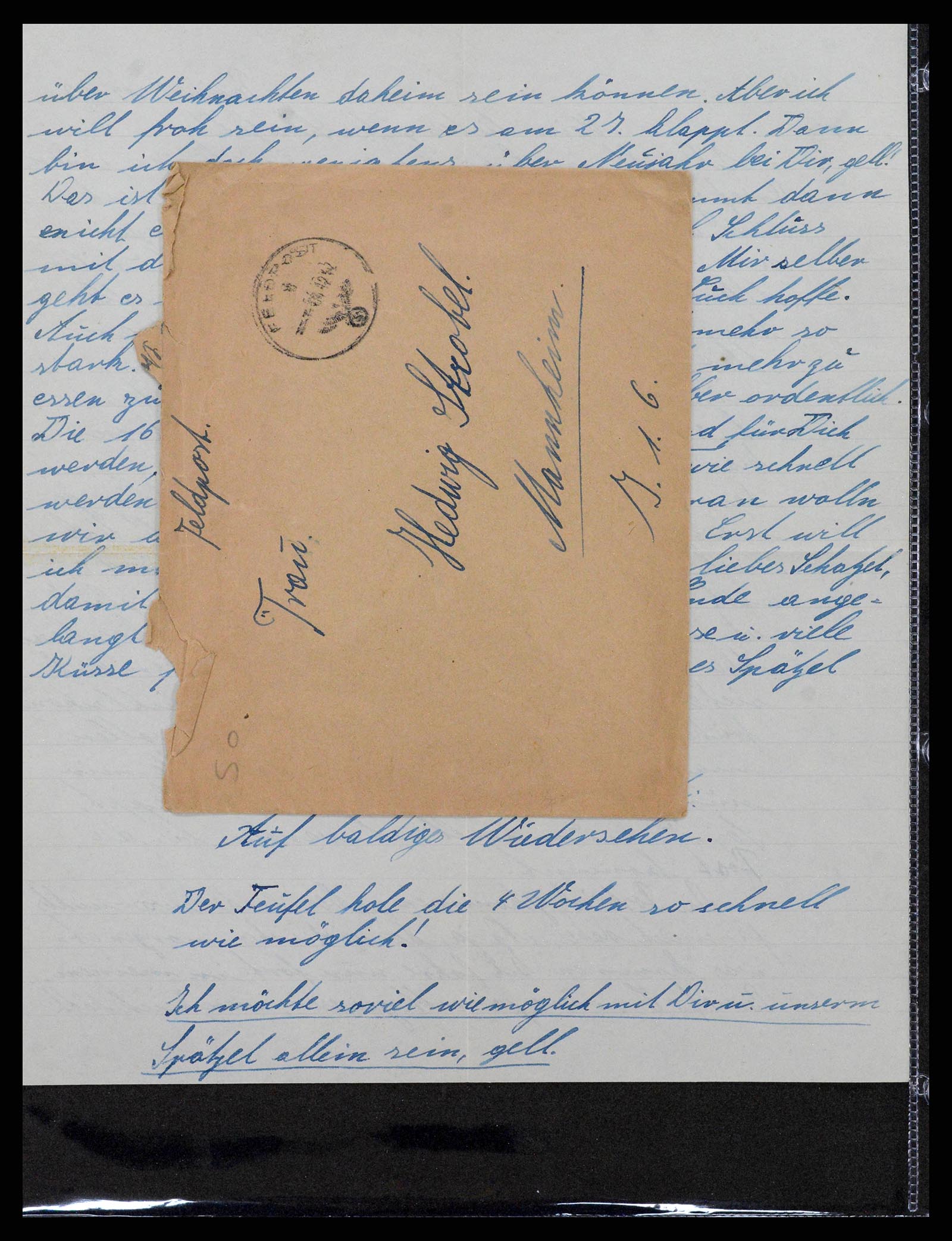 38646 0018 - Postzegelverzameling 38646 Duitsland brieven en kaarten 1940-1945.