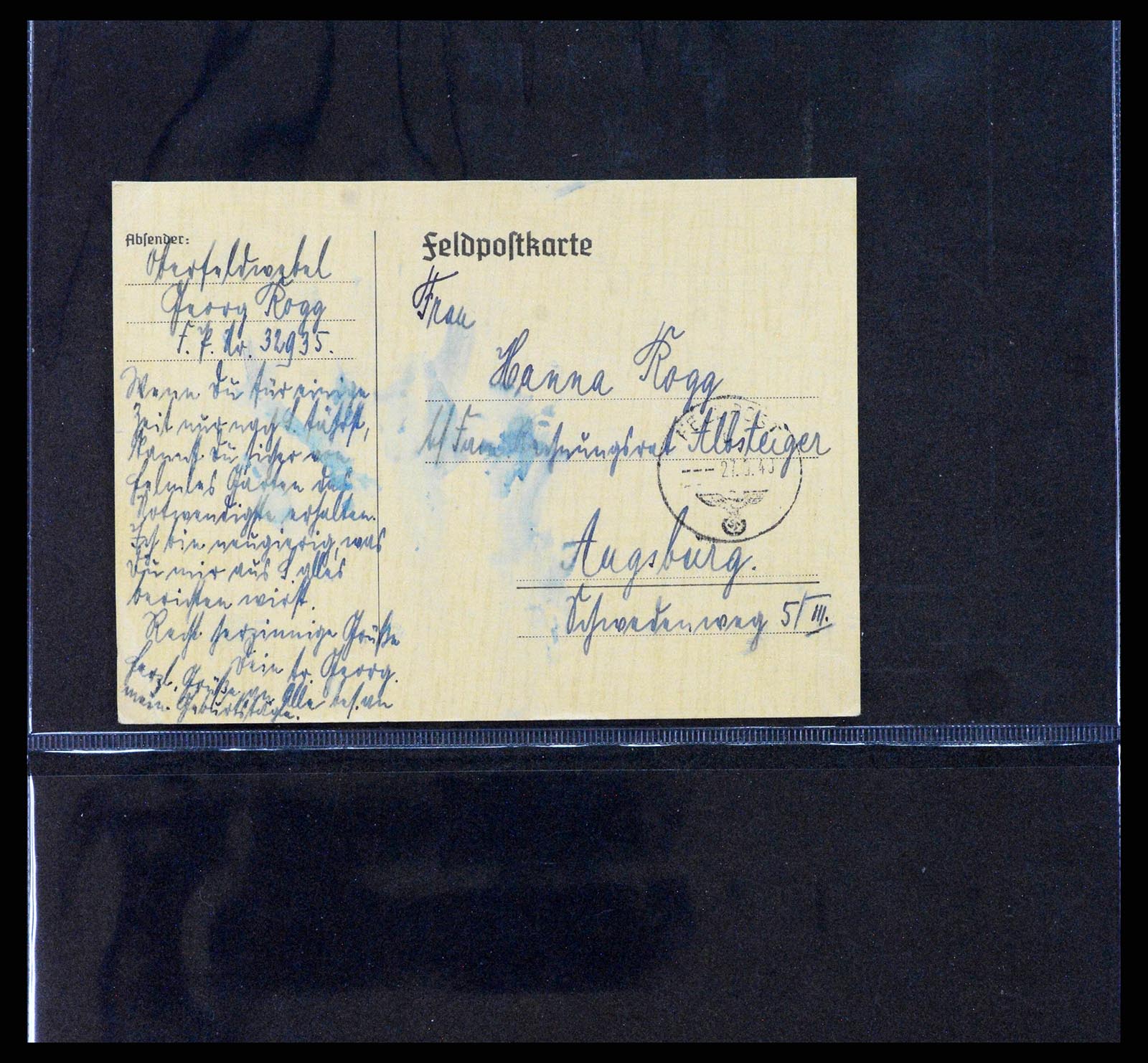38646 0027 - Postzegelverzameling 38646 Duitsland brieven en kaarten 1940-1945.