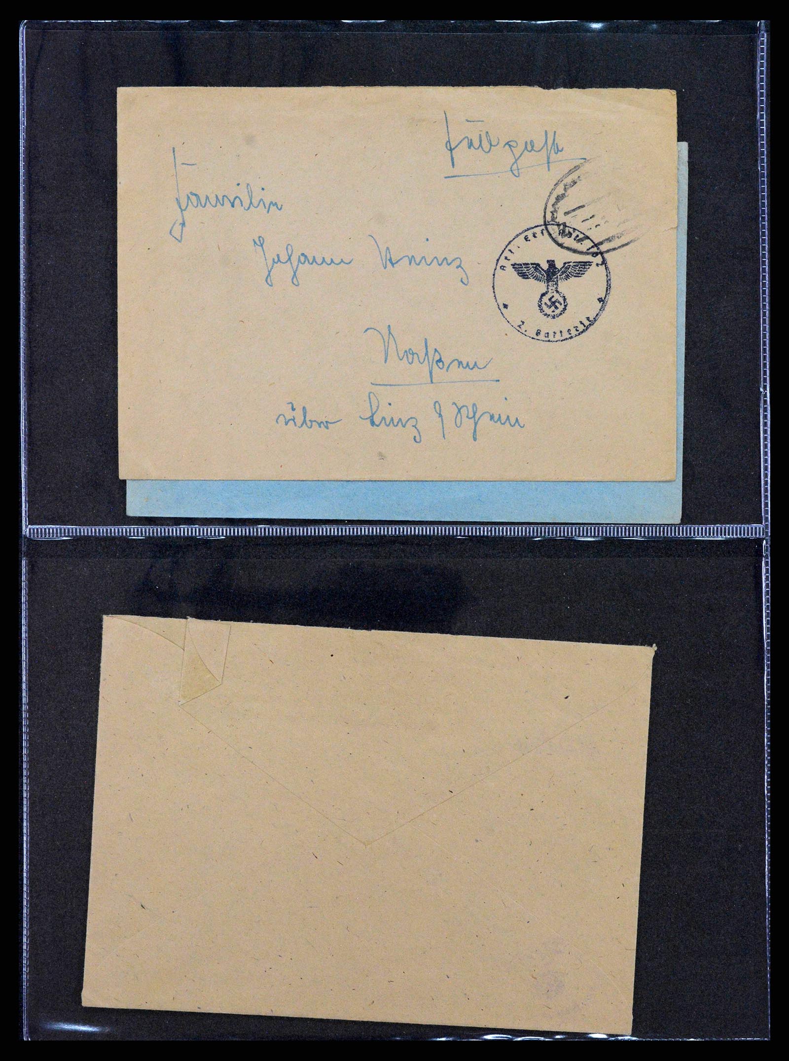 38646 0032 - Postzegelverzameling 38646 Duitsland brieven en kaarten 1940-1945.