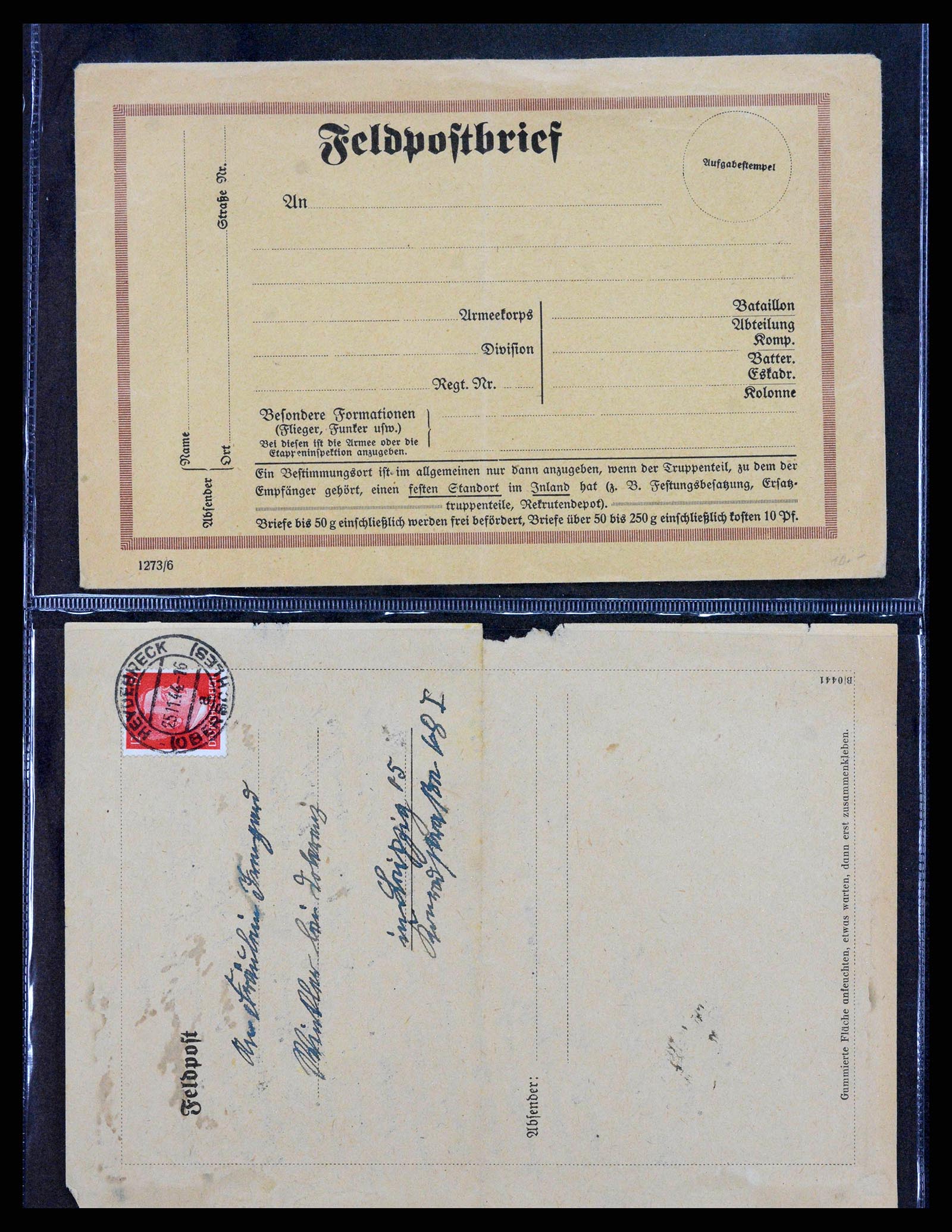 38646 0042 - Postzegelverzameling 38646 Duitsland brieven en kaarten 1940-1945.