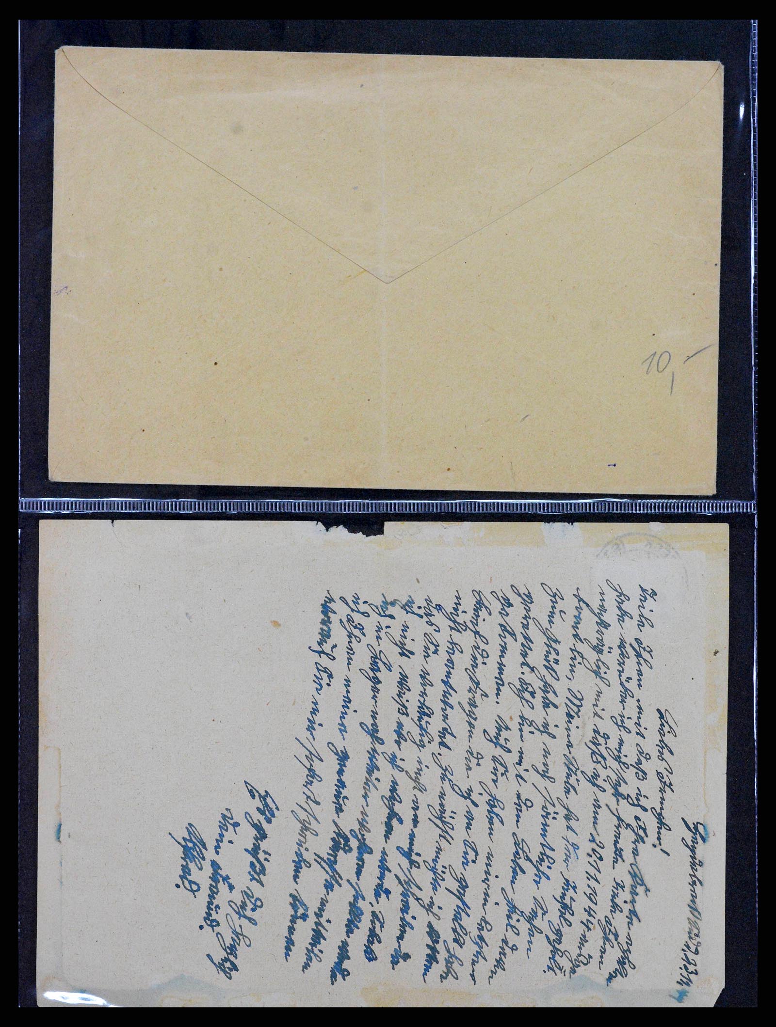 38646 0043 - Postzegelverzameling 38646 Duitsland brieven en kaarten 1940-1945.