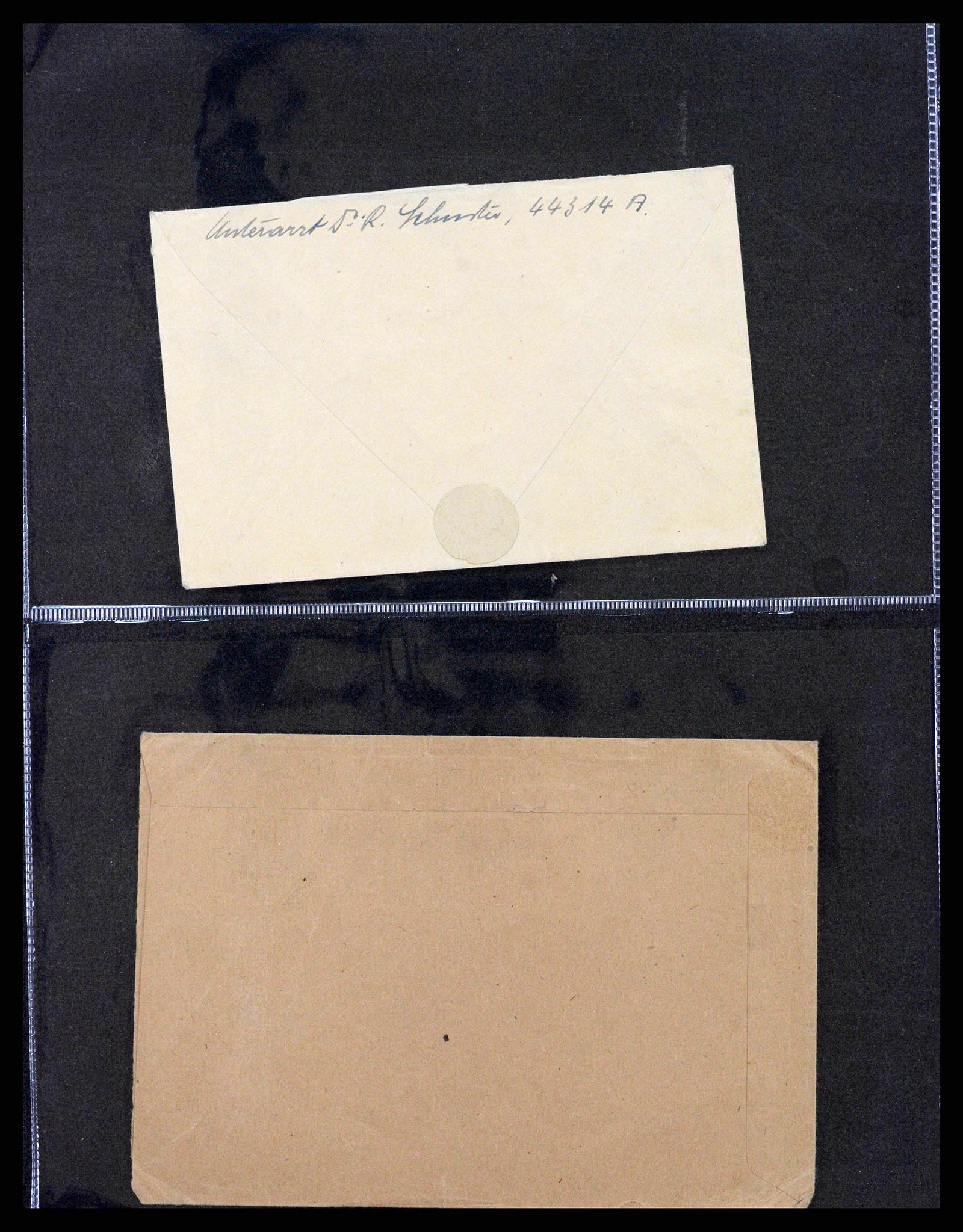 38646 0089 - Postzegelverzameling 38646 Duitsland brieven en kaarten 1940-1945.