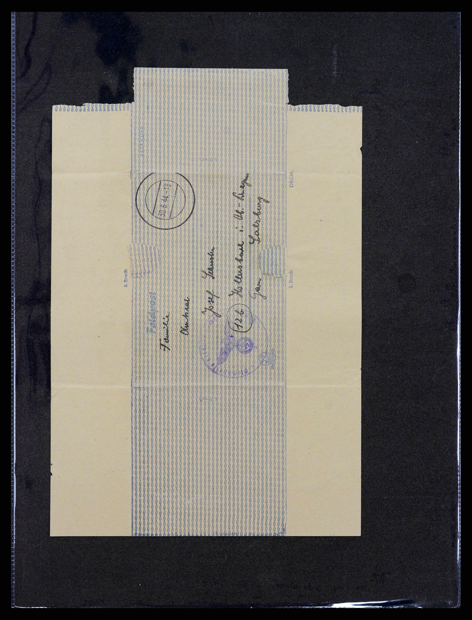 38646 0090 - Postzegelverzameling 38646 Duitsland brieven en kaarten 1940-1945.