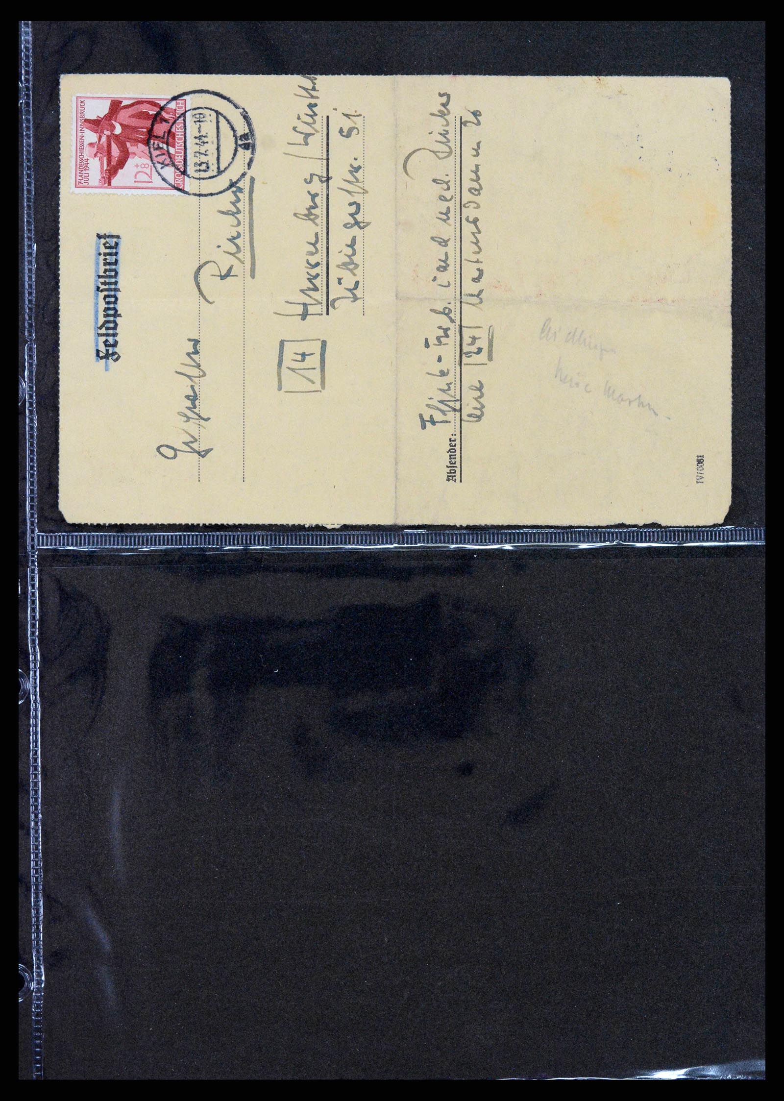 38646 0094 - Postzegelverzameling 38646 Duitsland brieven en kaarten 1940-1945.