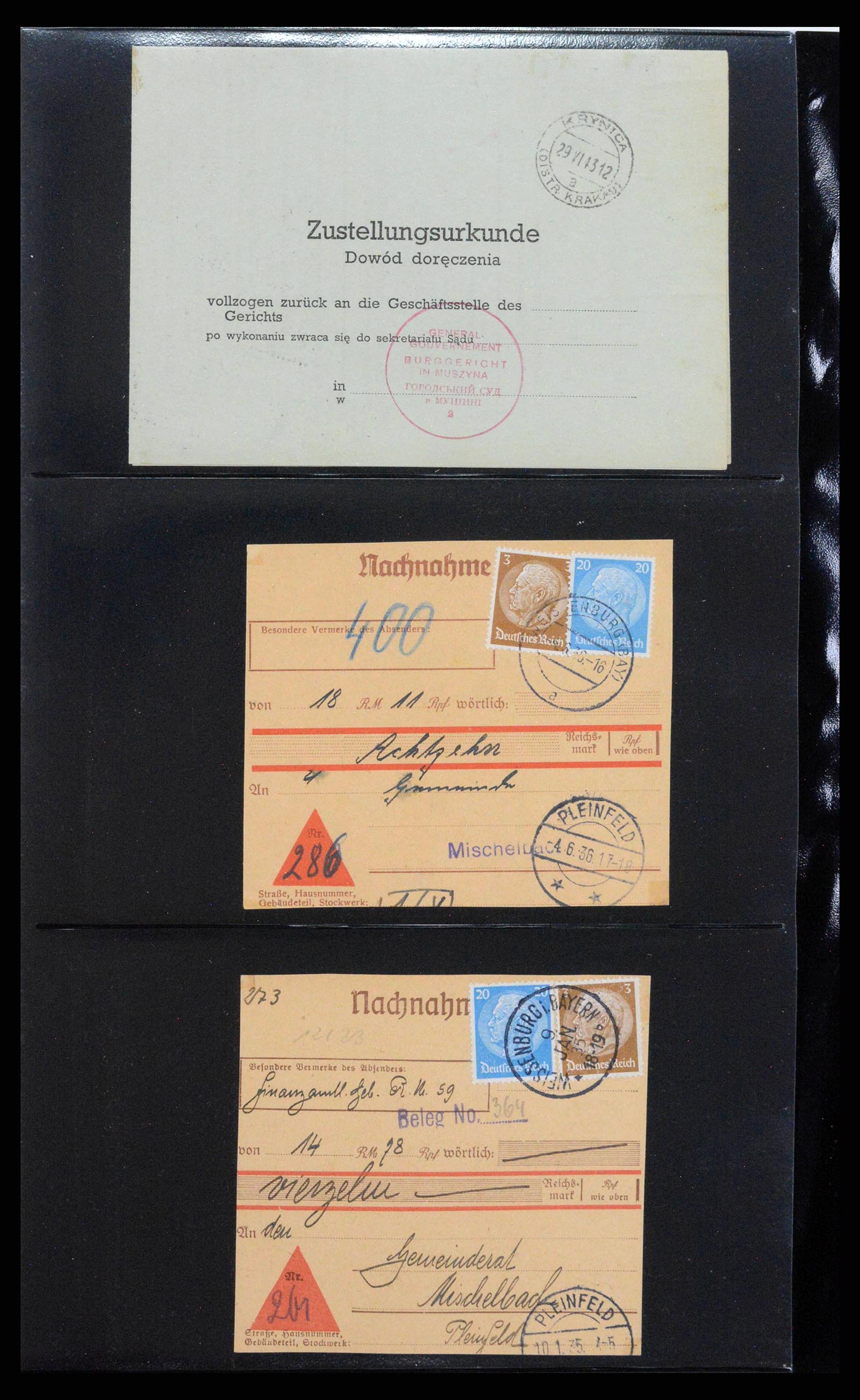 38646 0124 - Postzegelverzameling 38646 Duitsland brieven en kaarten 1940-1945.