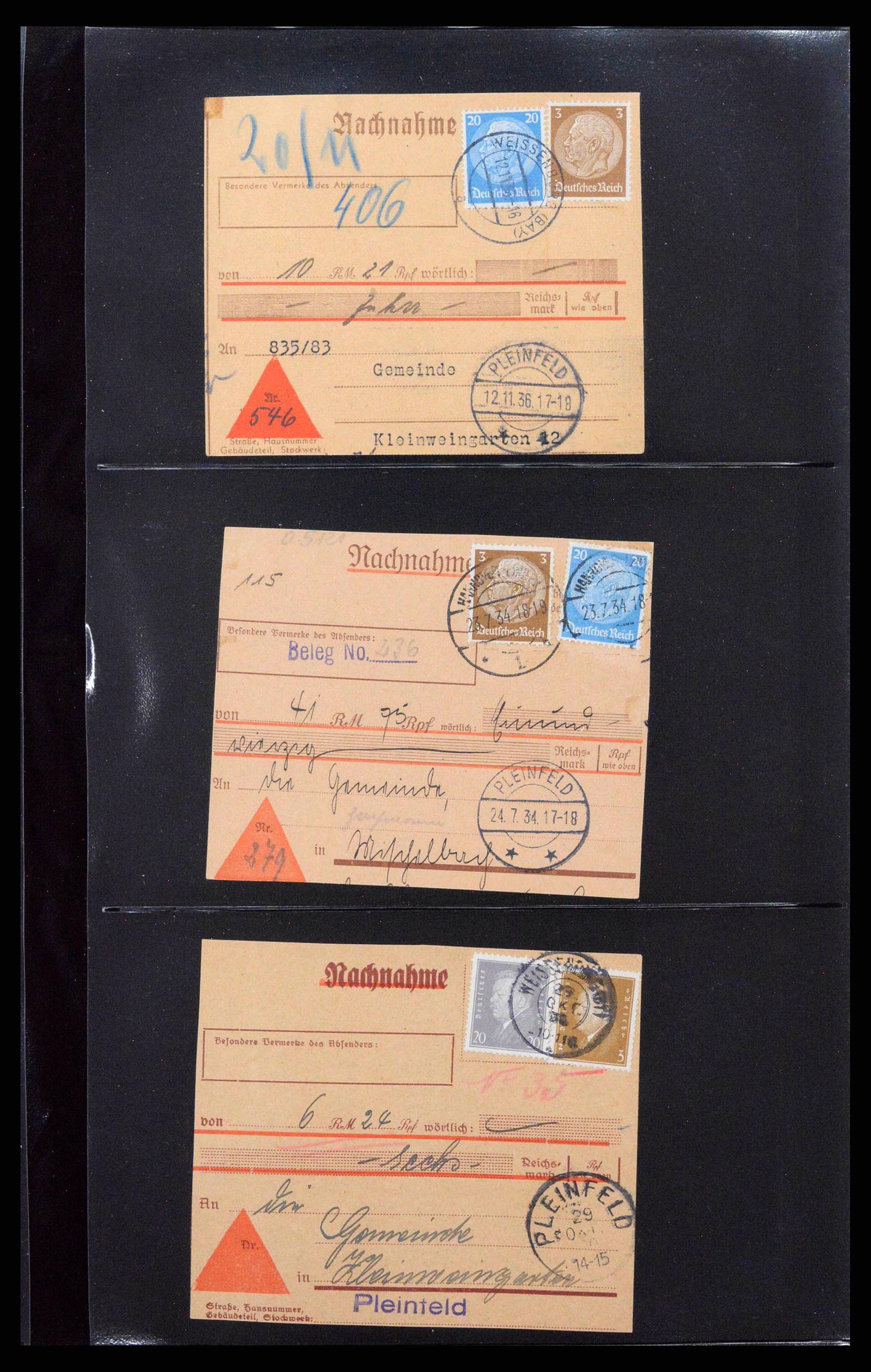38646 0125 - Postzegelverzameling 38646 Duitsland brieven en kaarten 1940-1945.