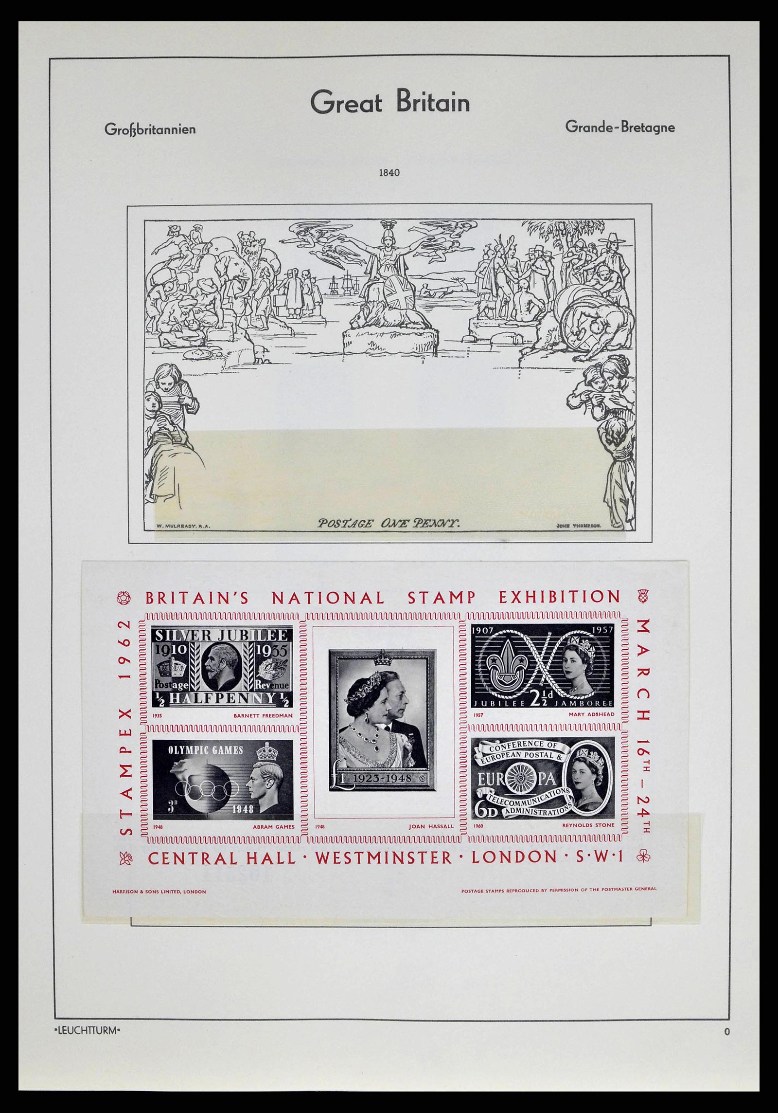 38649 0001 - Postzegelverzameling 38649 Engeland 1840-1971.