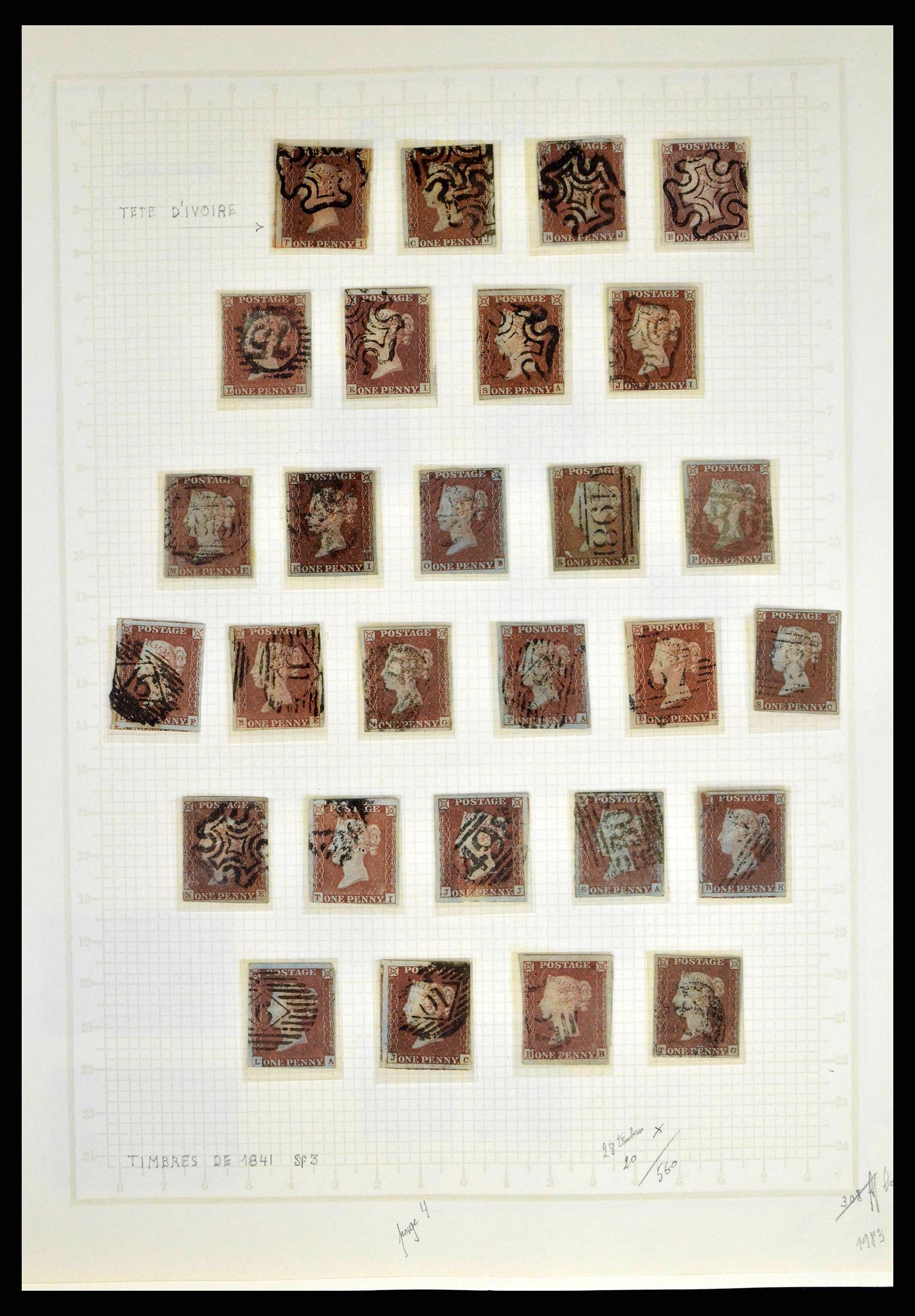 38649 0005 - Postzegelverzameling 38649 Engeland 1840-1971.
