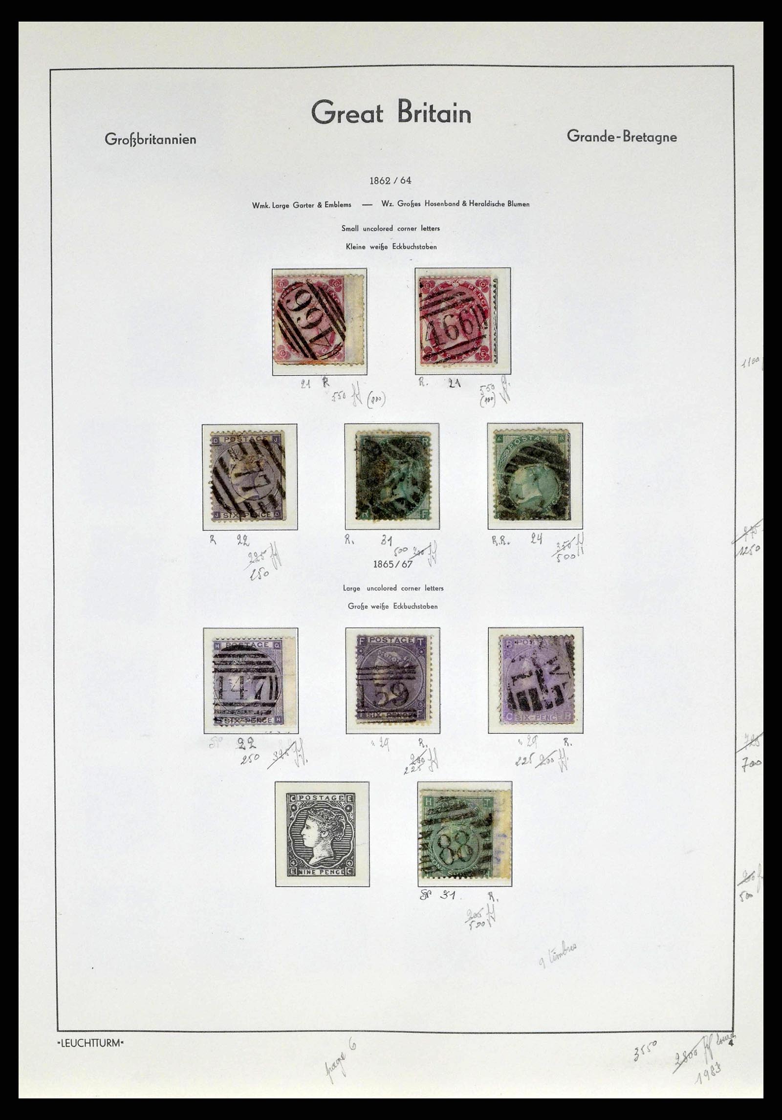 38649 0008 - Postzegelverzameling 38649 Engeland 1840-1971.
