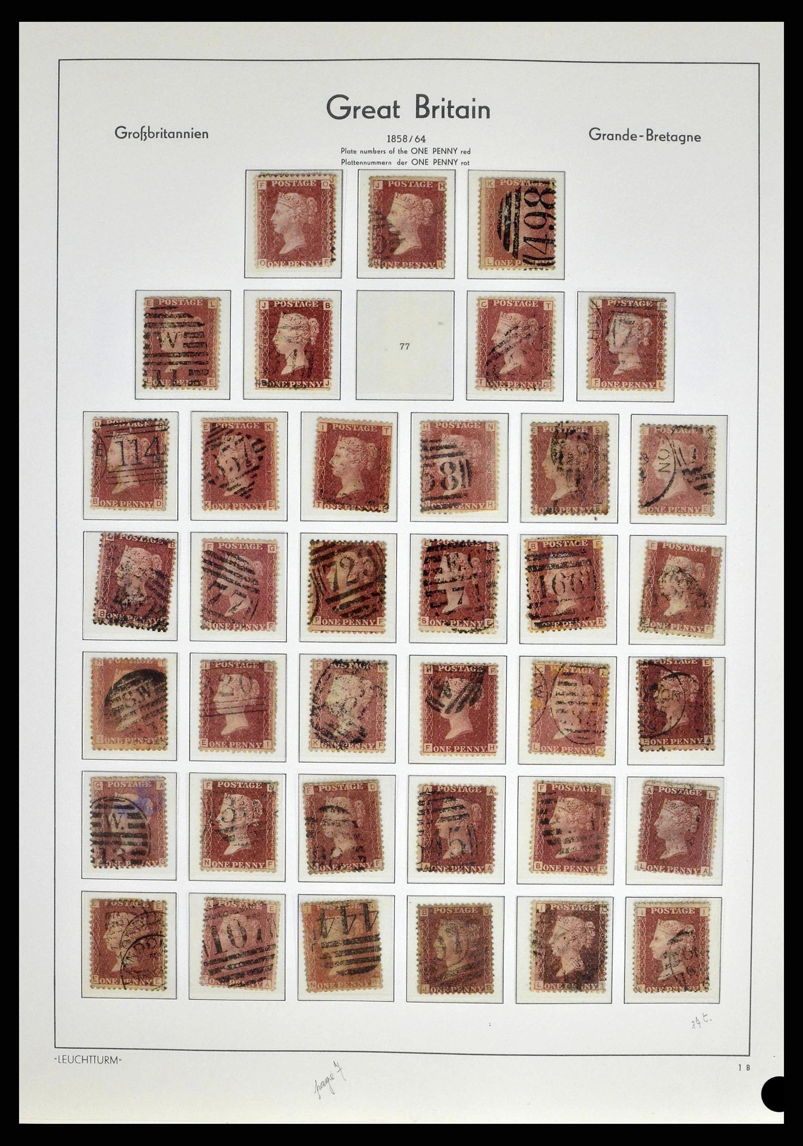 38649 0010 - Stamp collection 38649 Great Britain 1840-1971.