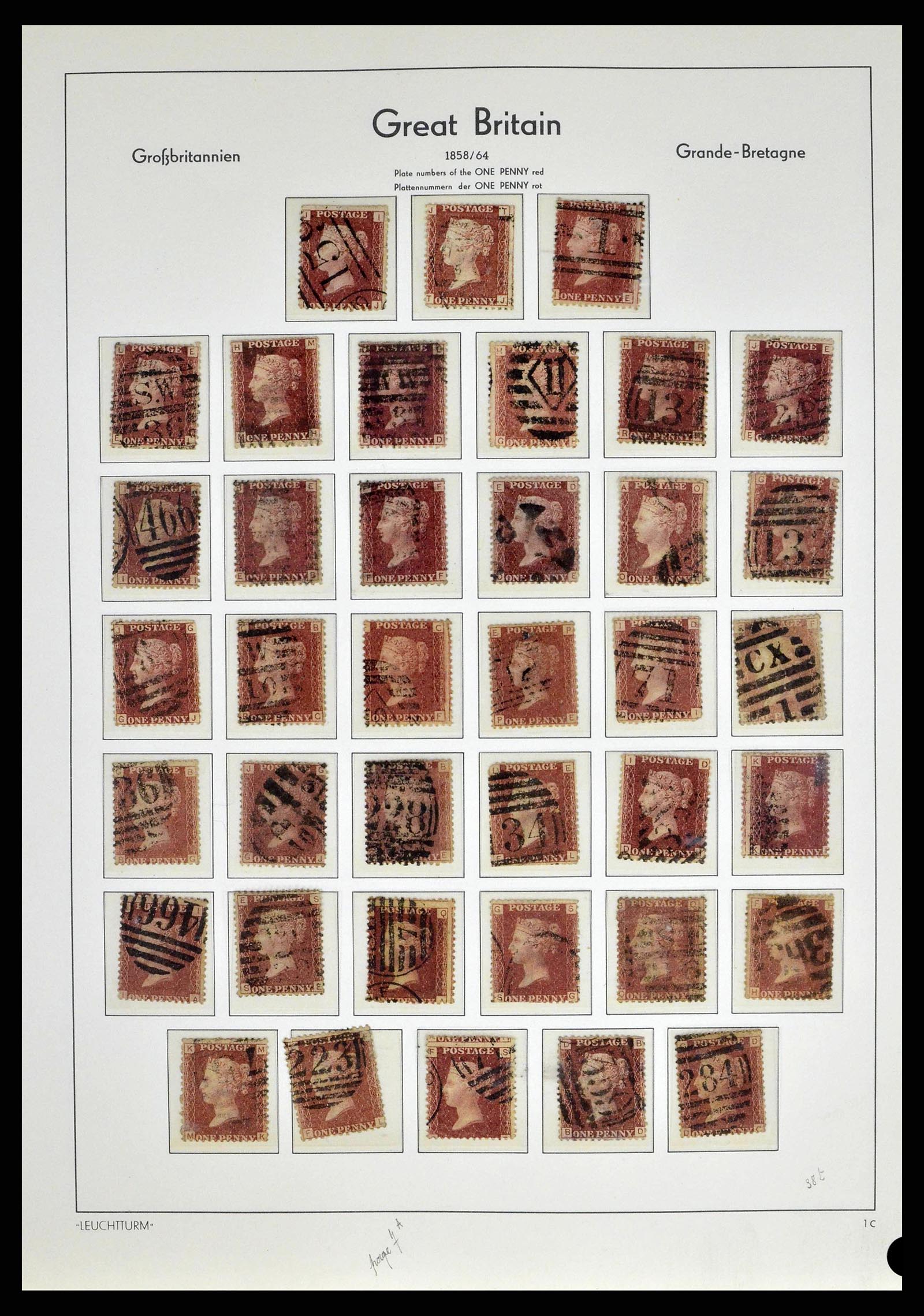 38649 0011 - Postzegelverzameling 38649 Engeland 1840-1971.