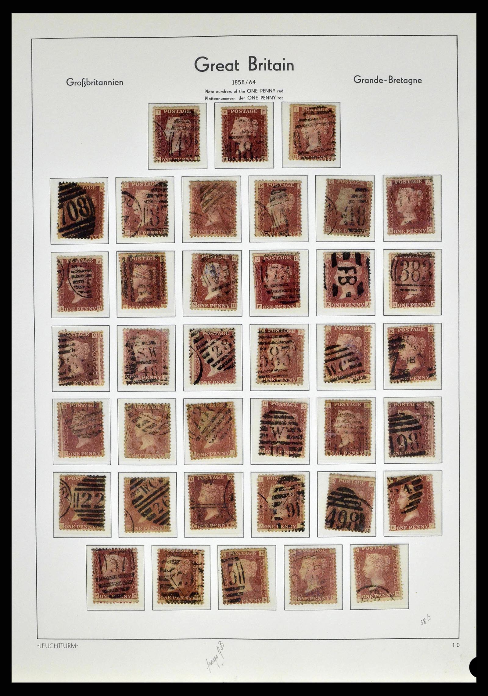38649 0012 - Postzegelverzameling 38649 Engeland 1840-1971.