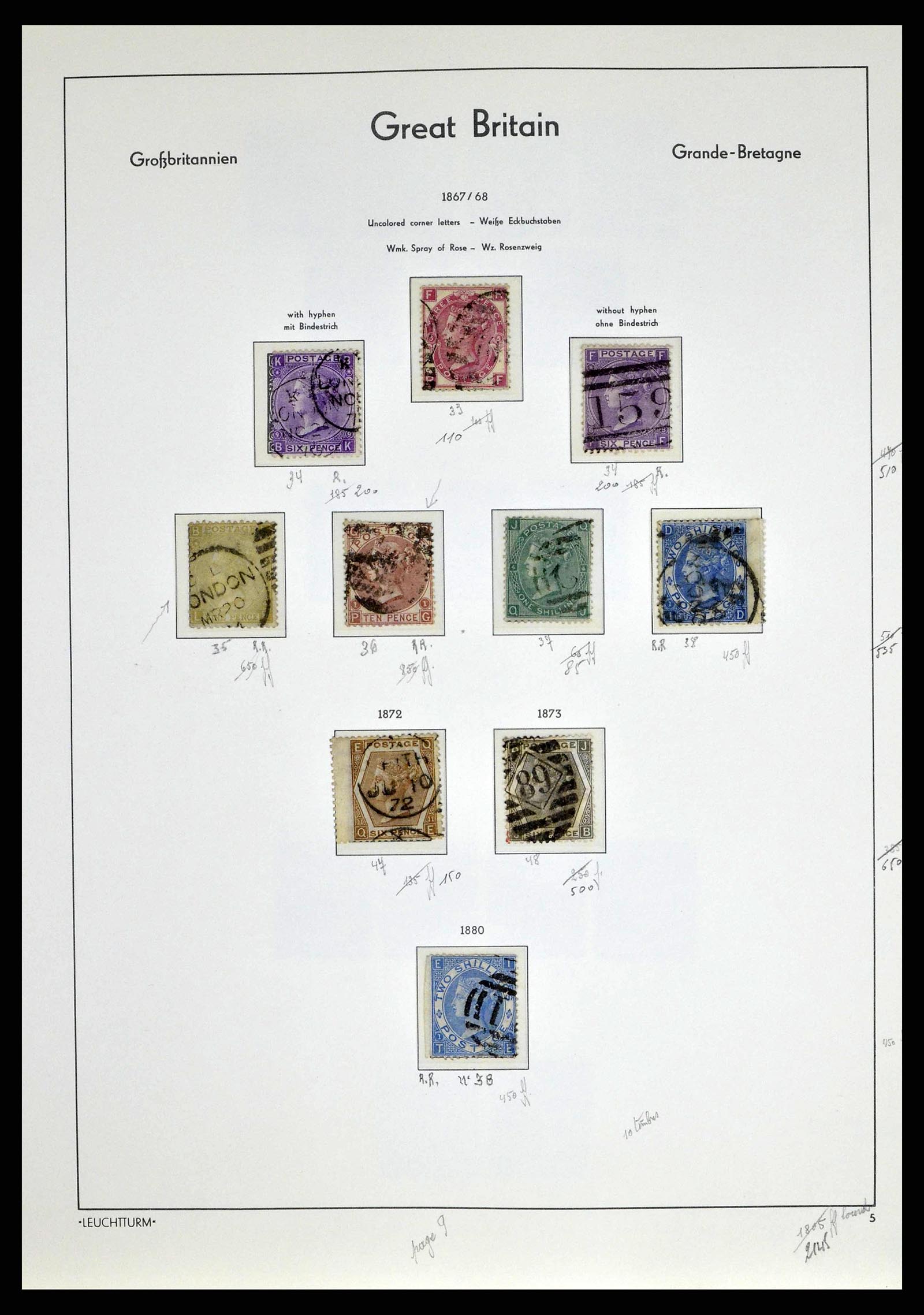 38649 0015 - Postzegelverzameling 38649 Engeland 1840-1971.