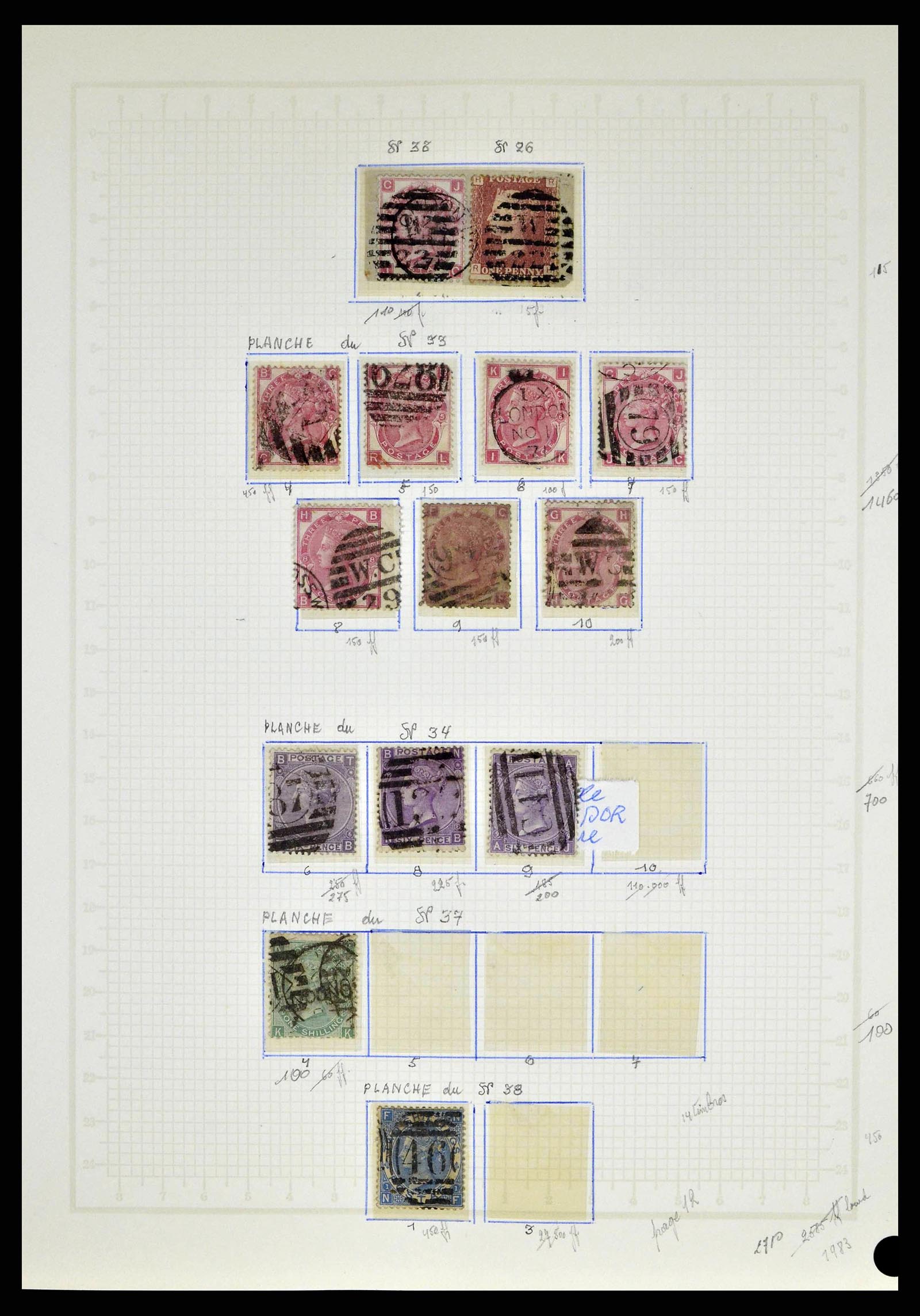 38649 0018 - Postzegelverzameling 38649 Engeland 1840-1971.