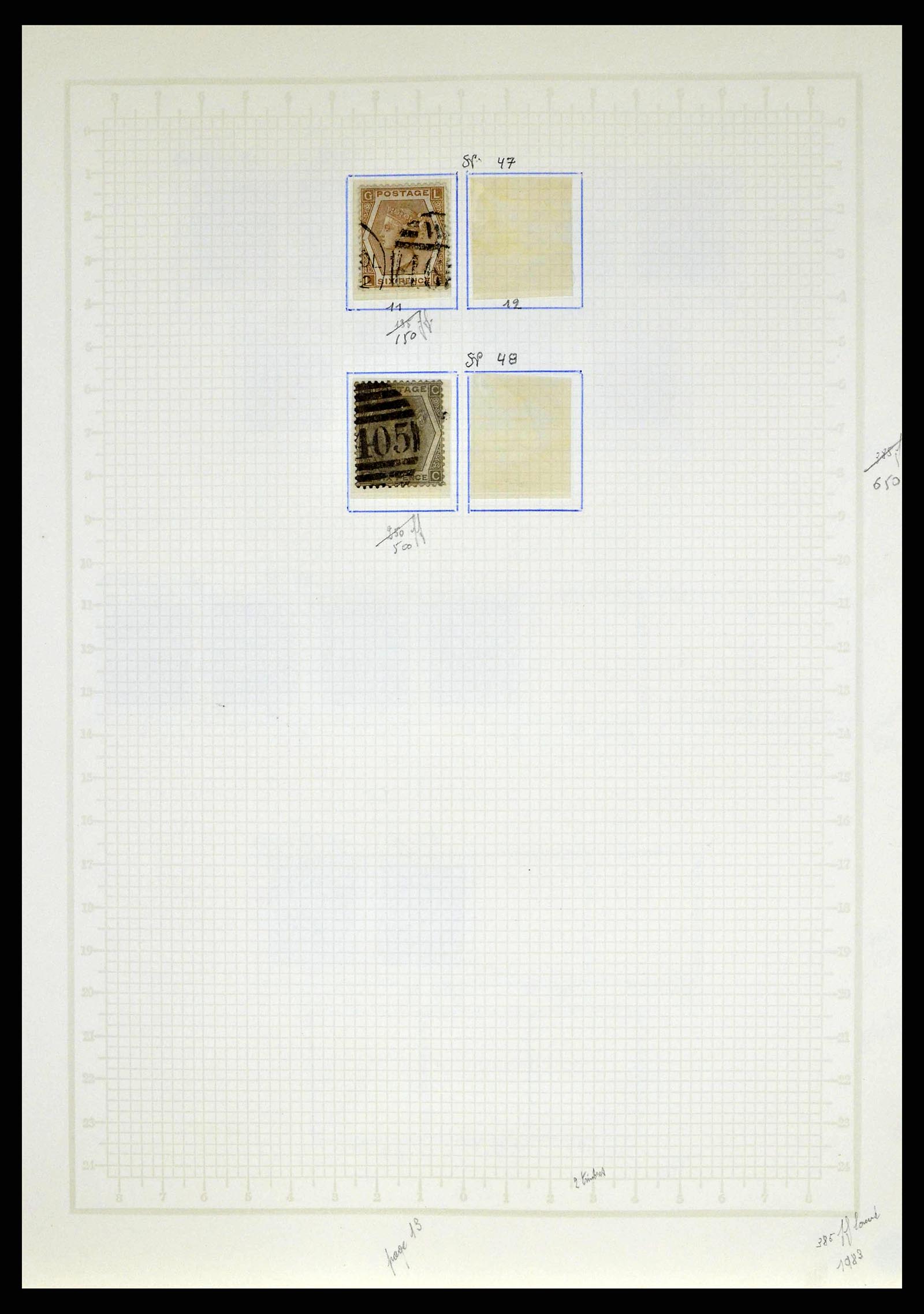 38649 0019 - Stamp collection 38649 Great Britain 1840-1971.