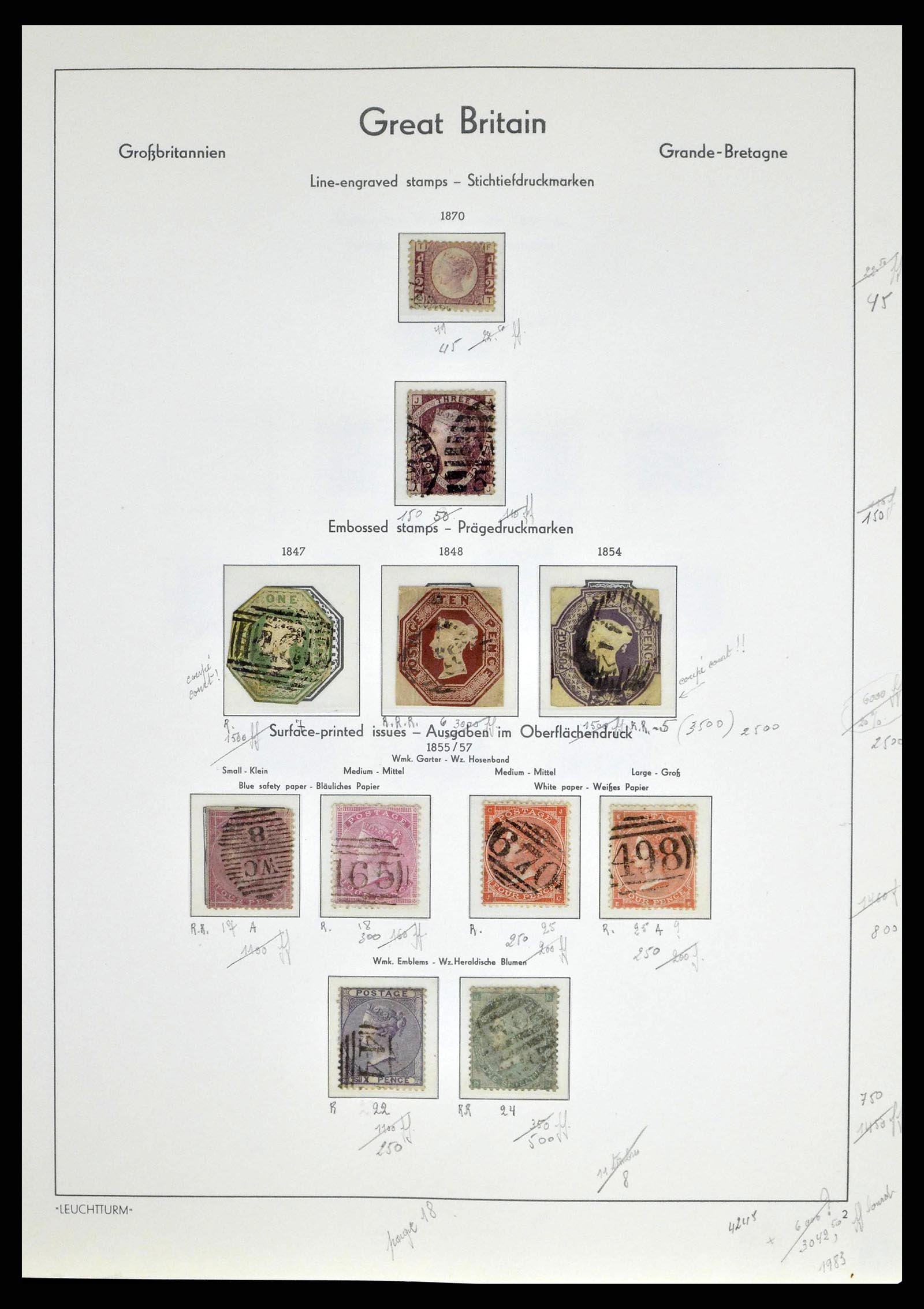 38649 0024 - Stamp collection 38649 Great Britain 1840-1971.
