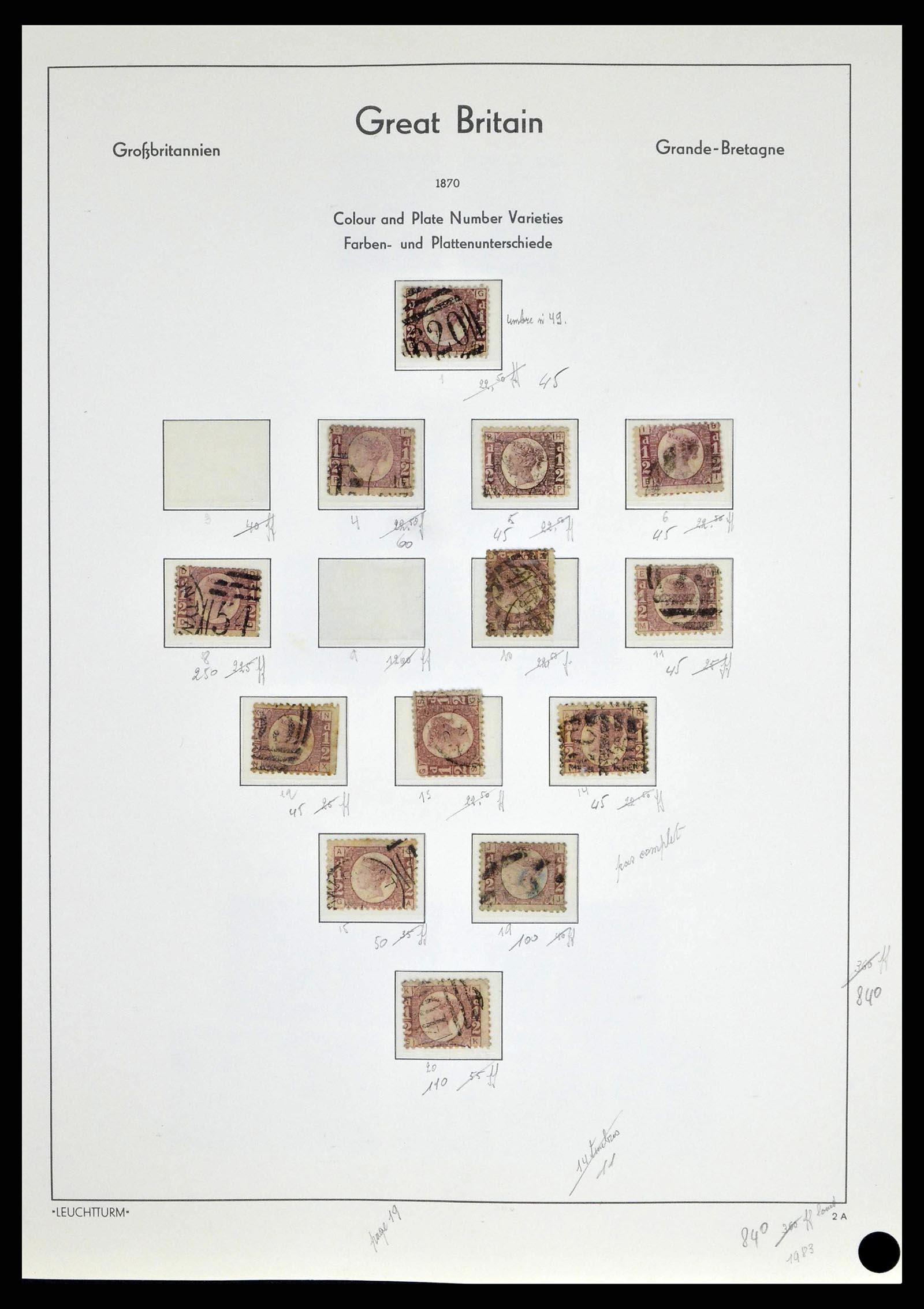 38649 0025 - Postzegelverzameling 38649 Engeland 1840-1971.