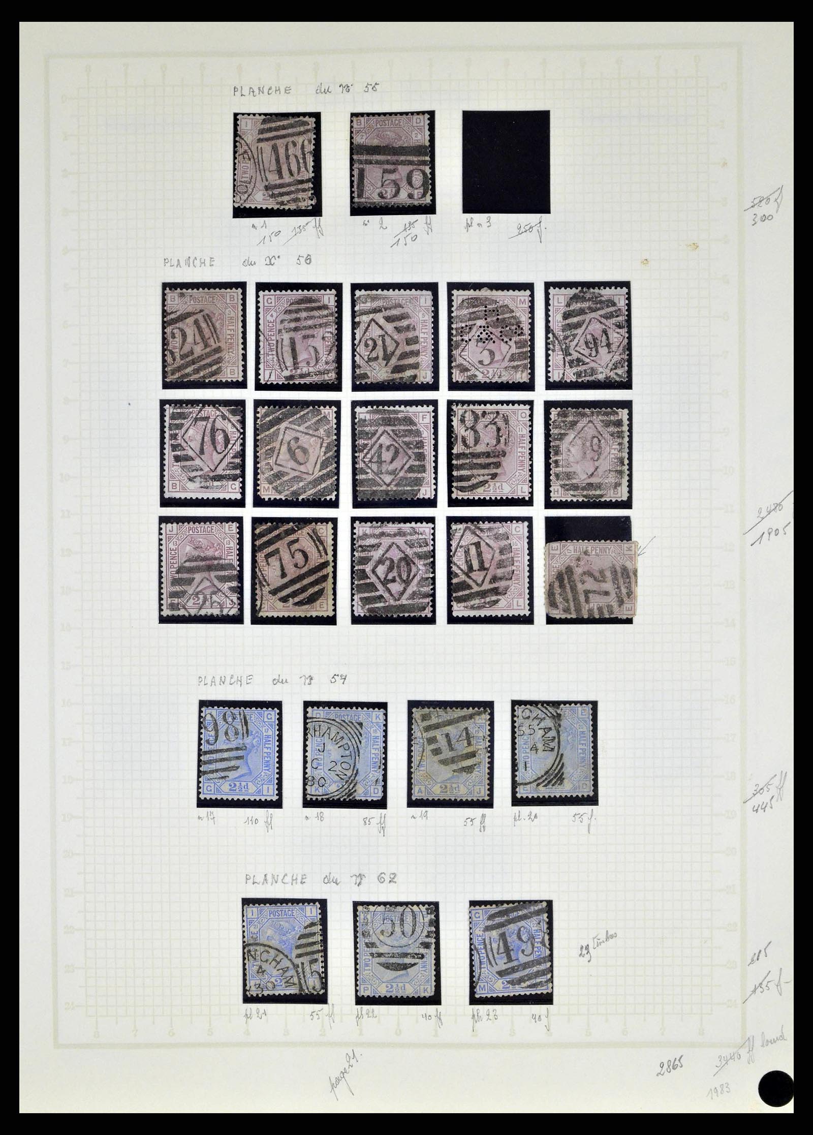 38649 0027 - Postzegelverzameling 38649 Engeland 1840-1971.