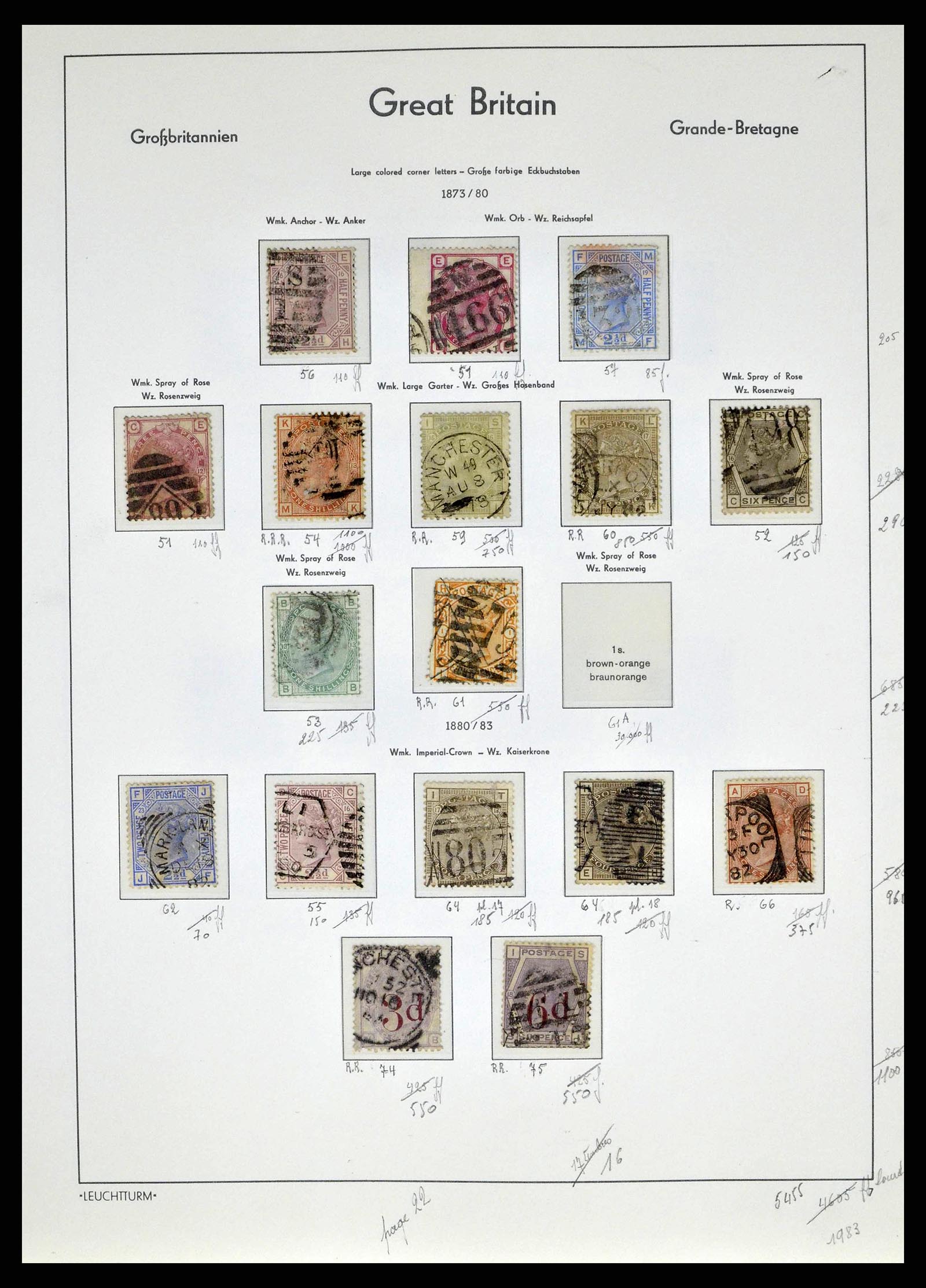 38649 0028 - Stamp collection 38649 Great Britain 1840-1971.